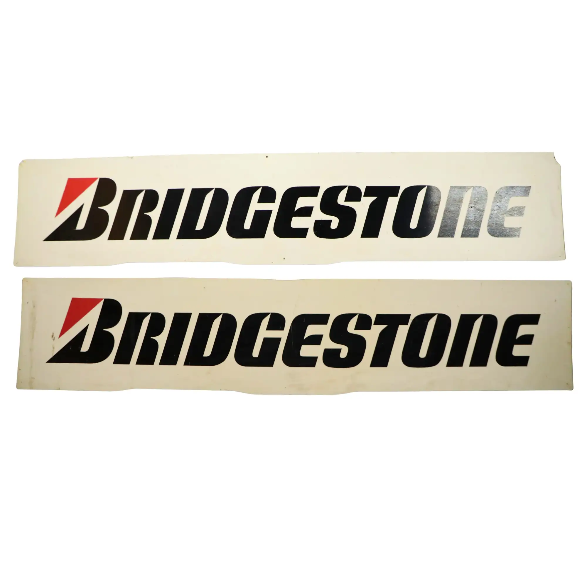 A Pair of Bridgestone Plastic Showroom Signs-For Sale