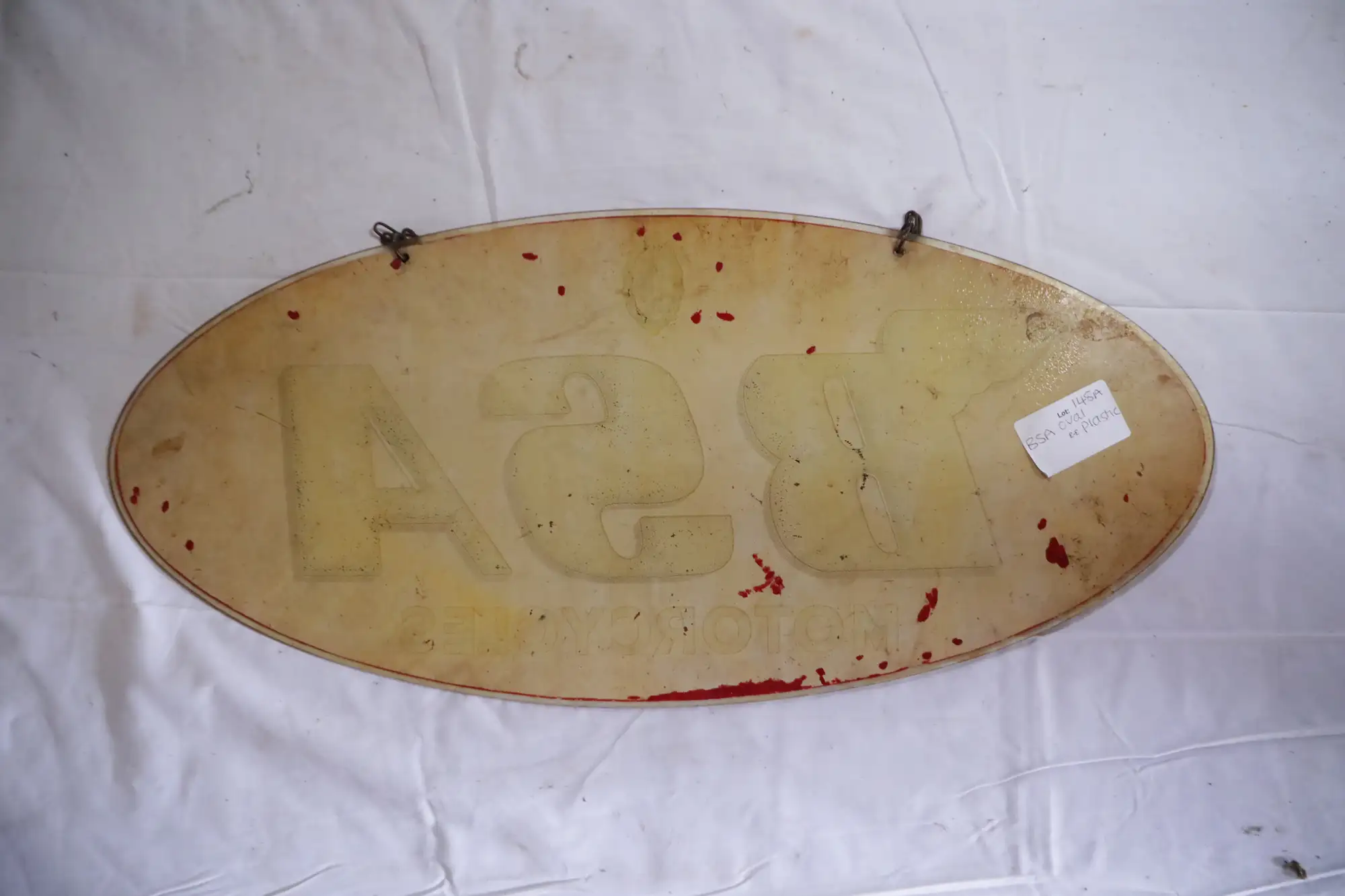 BSA Oval Plastic Showroom Sign-For Sale