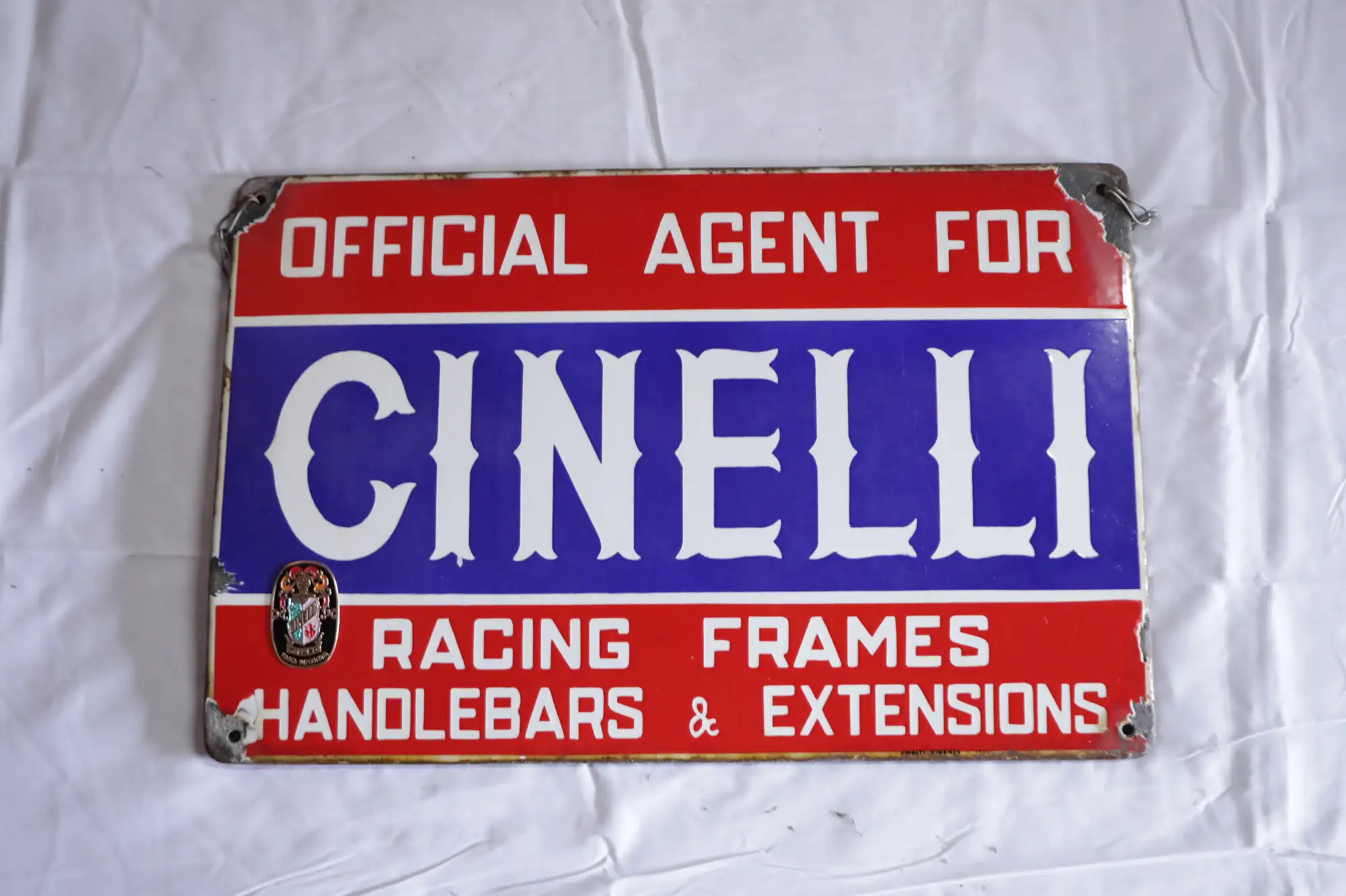 Cinelli Racing Frames Enamel Sign-For Sale