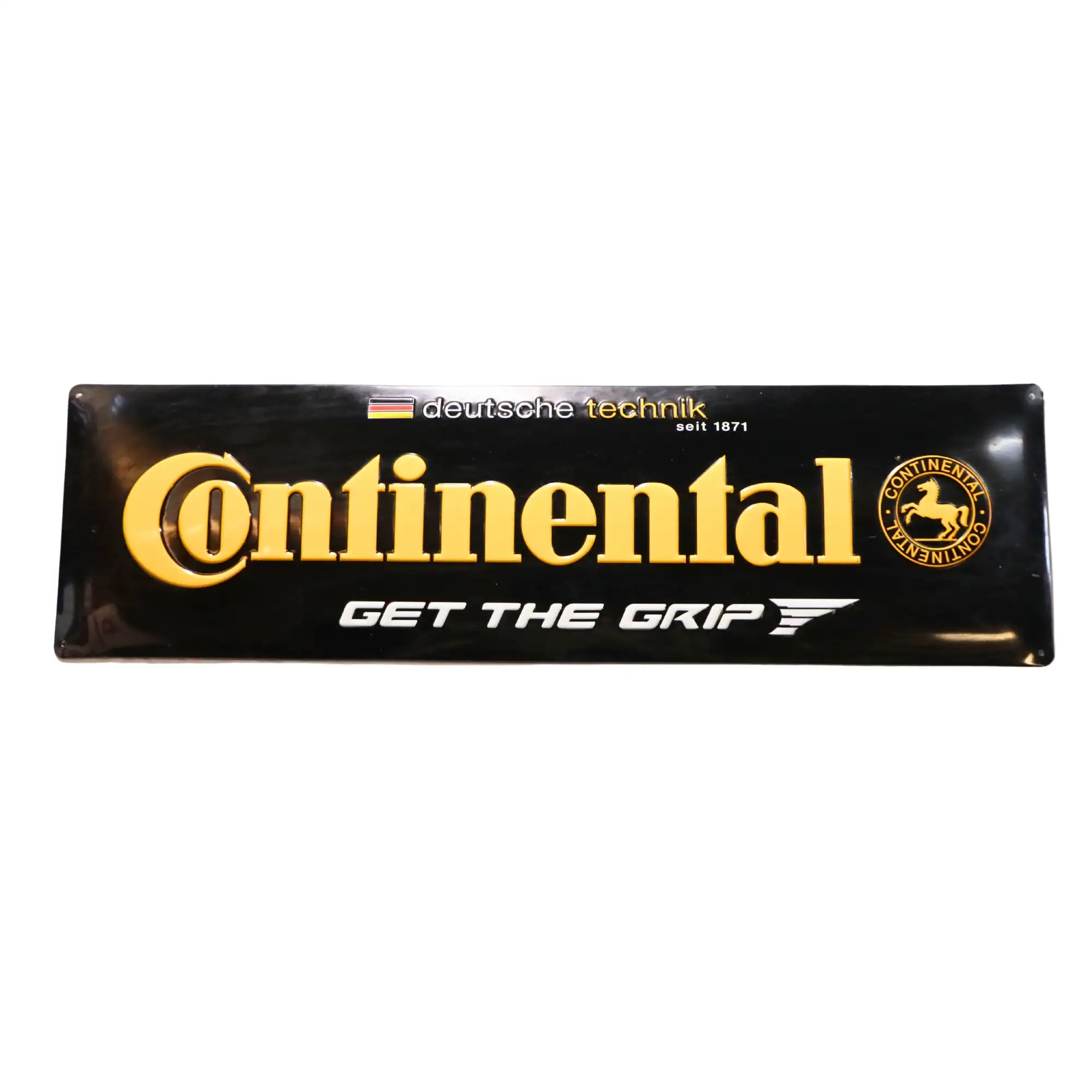 Continental Pressed Tin Sign-For Sale