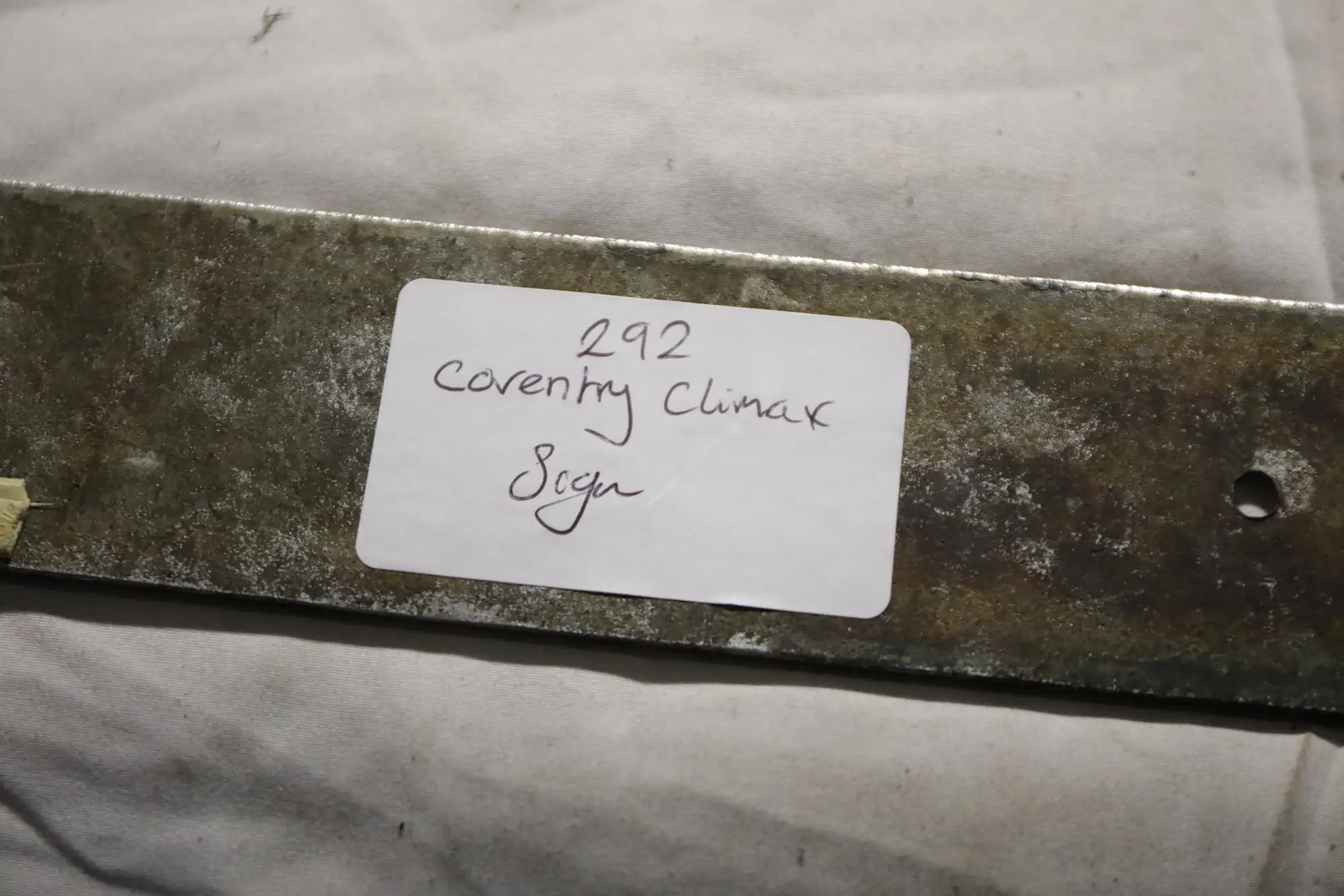 Coventry Climax Cast Brass Plaque-For Sale