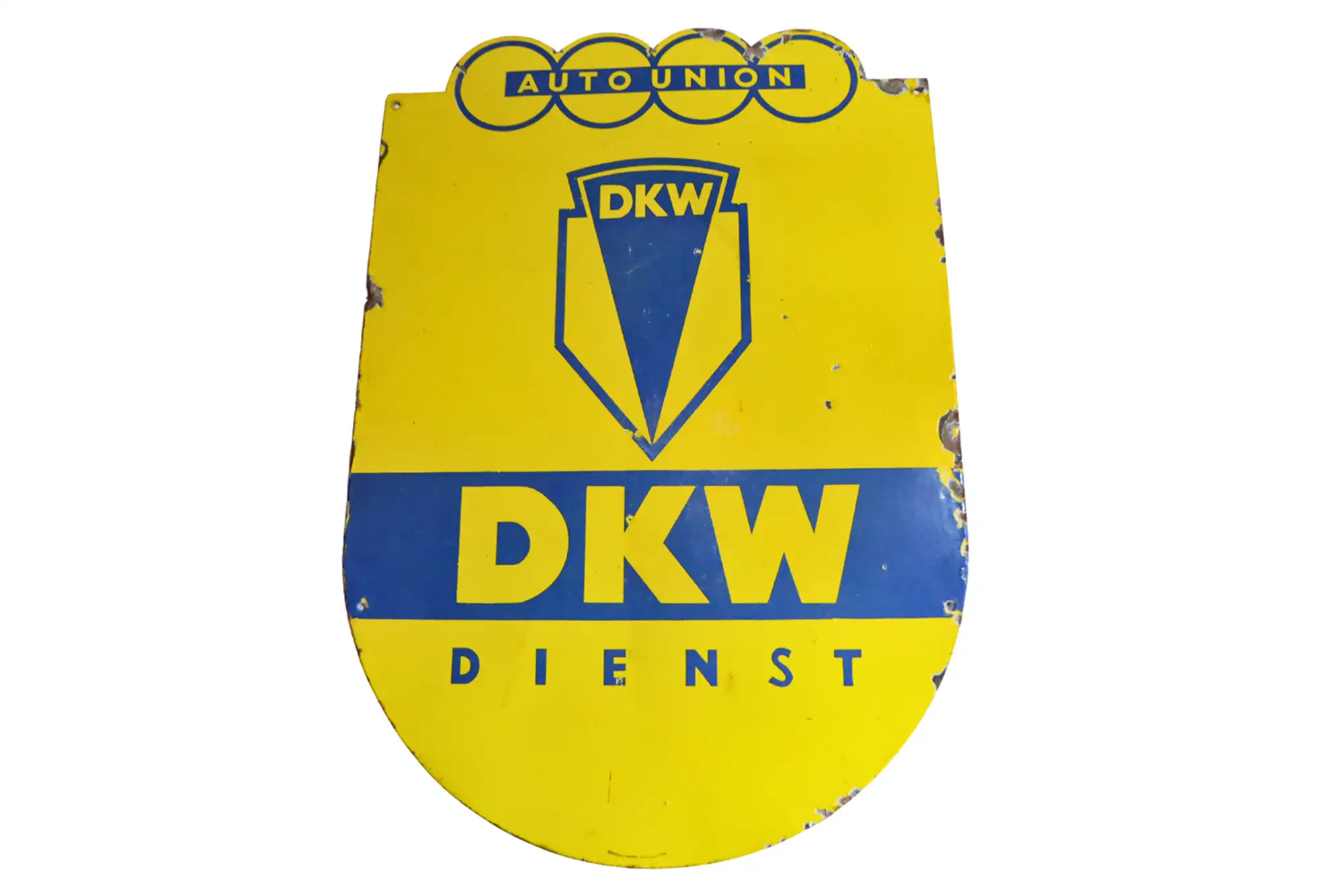 Auto Union DKW Dienst Enamel Shield-For Sale