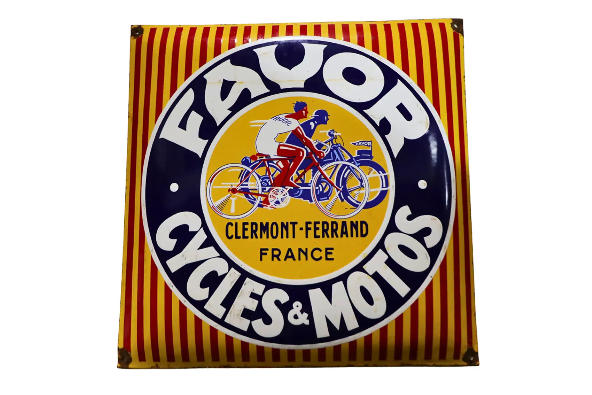 Favour Cycles & Motos Enamel Sign-For Sale