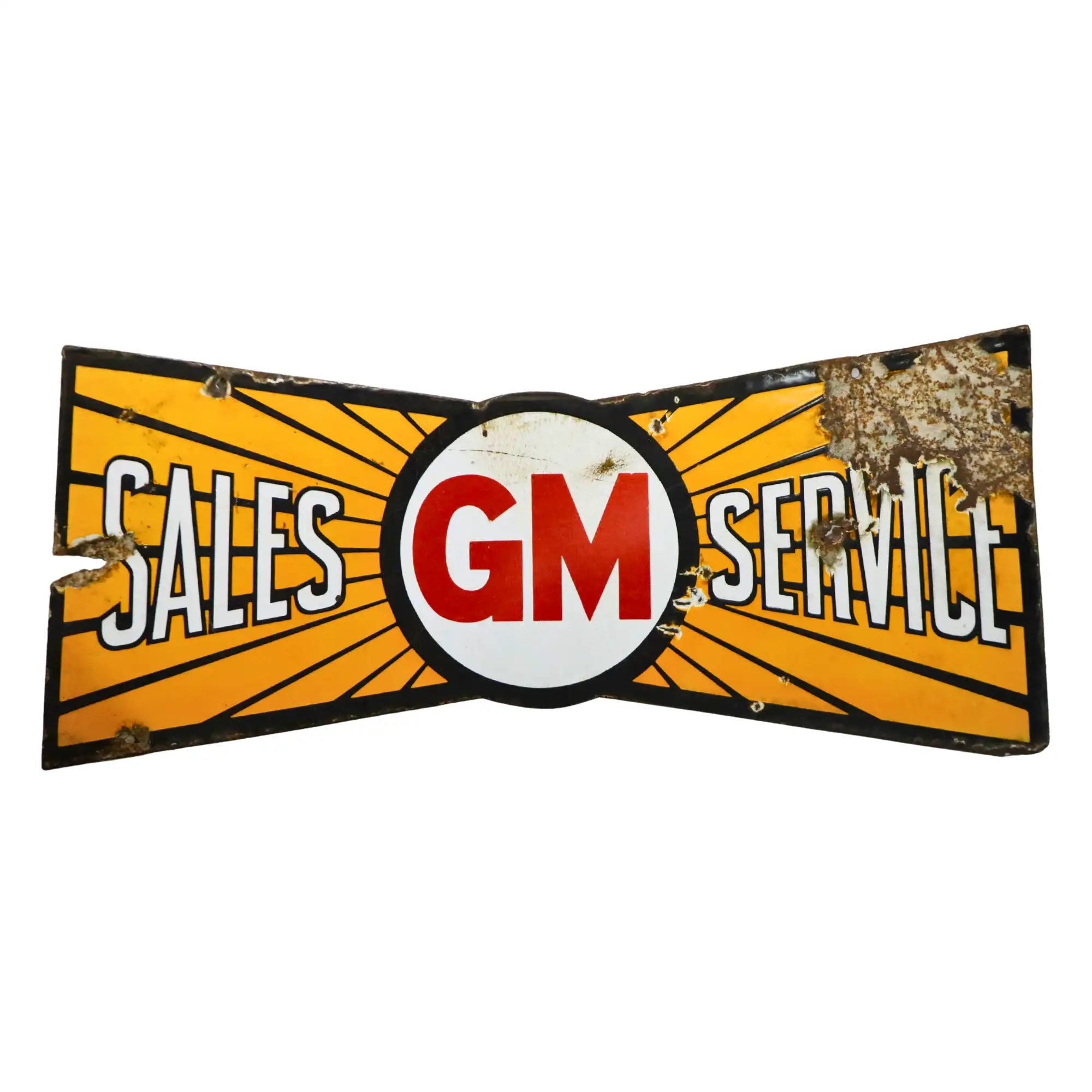 GM Sales Service Enamel Sign-For Sale