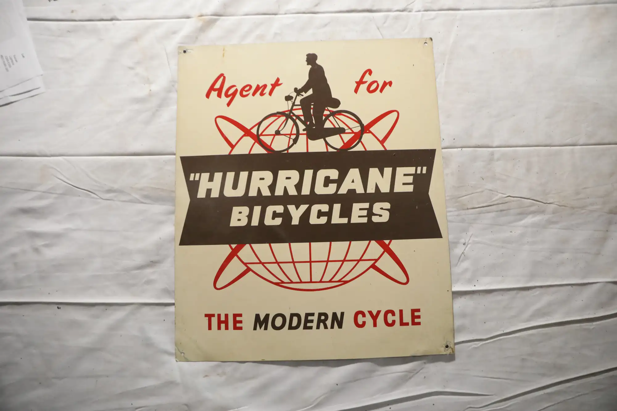 Hurricane Bicycles Tin Sign-For Sale
