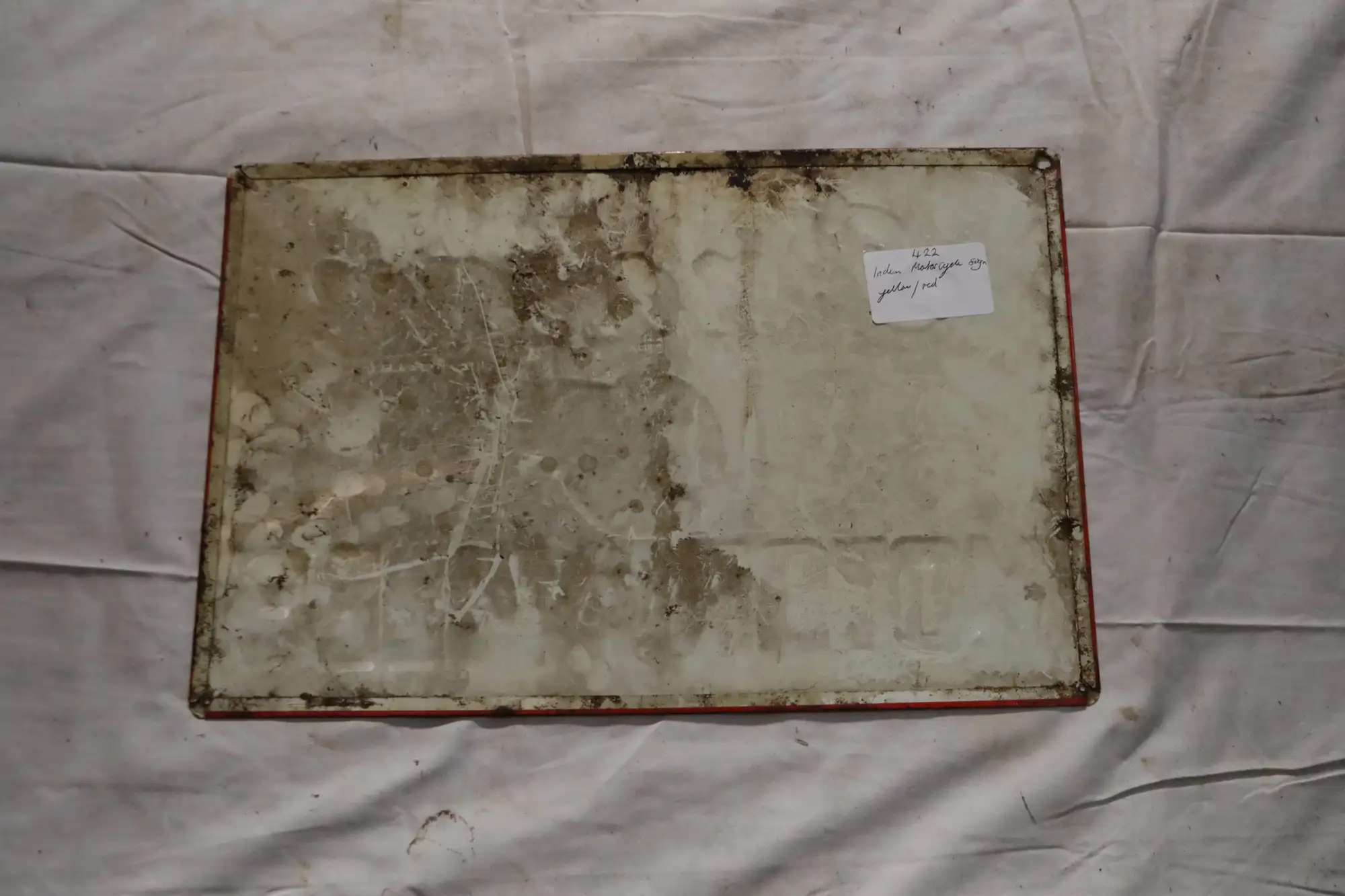 Indian Motorcycle Enamel Sign-For Sale