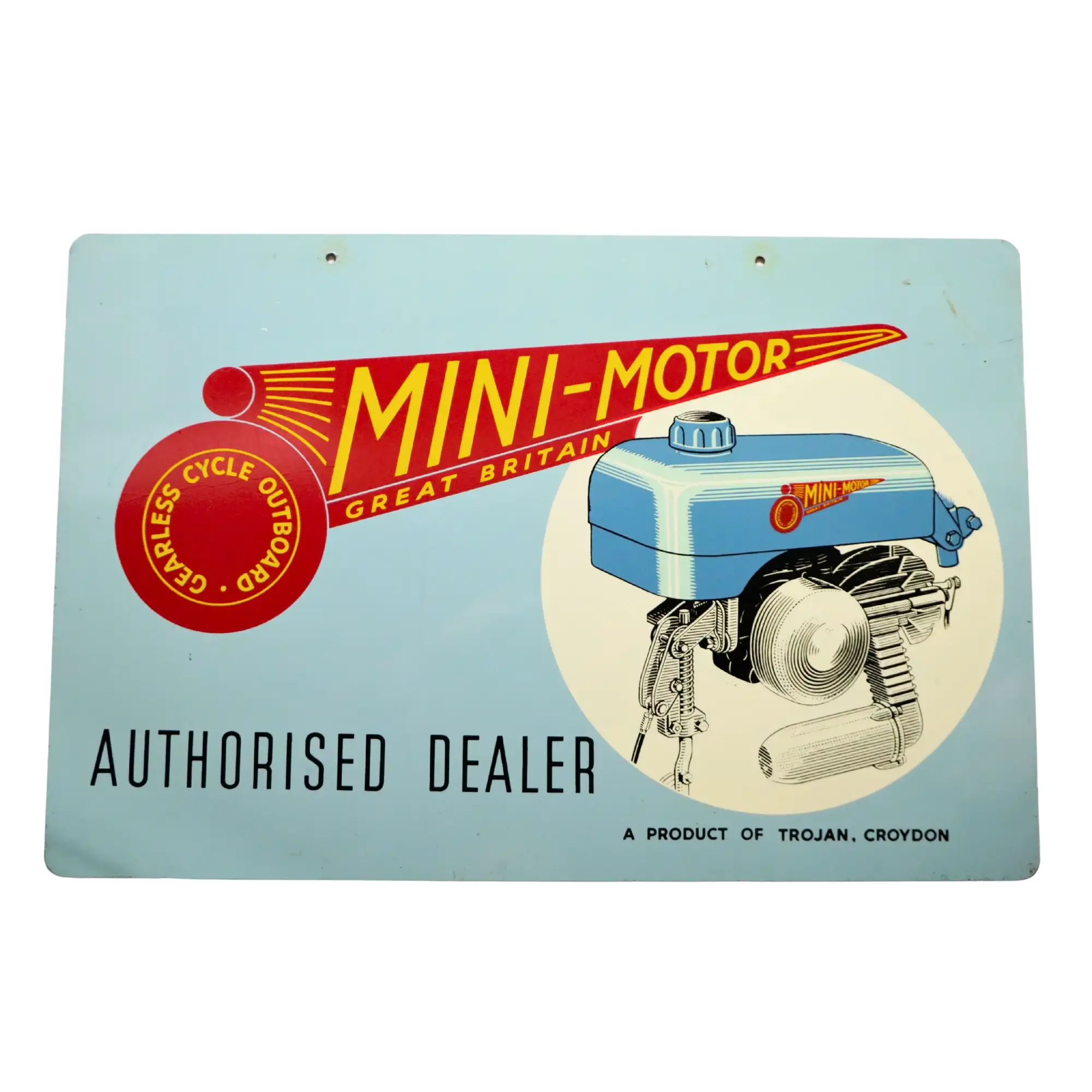 Mini Motors Authorised Dealer Enamel Sign -For Sale