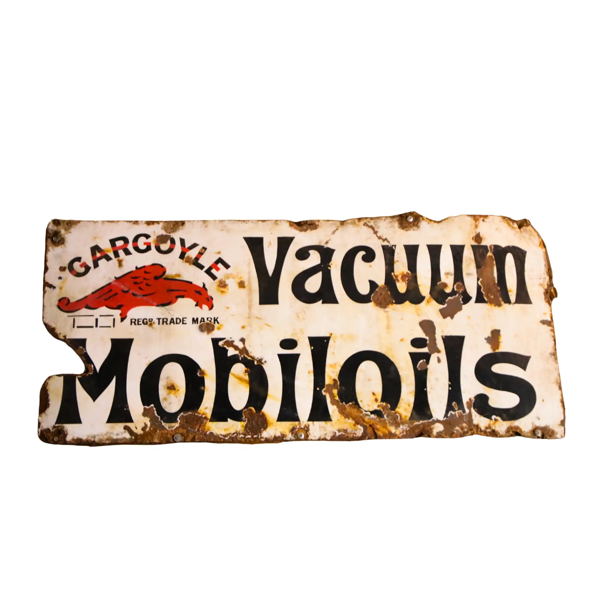 Mobiloil Vaccum Enamel Sign-For Sale