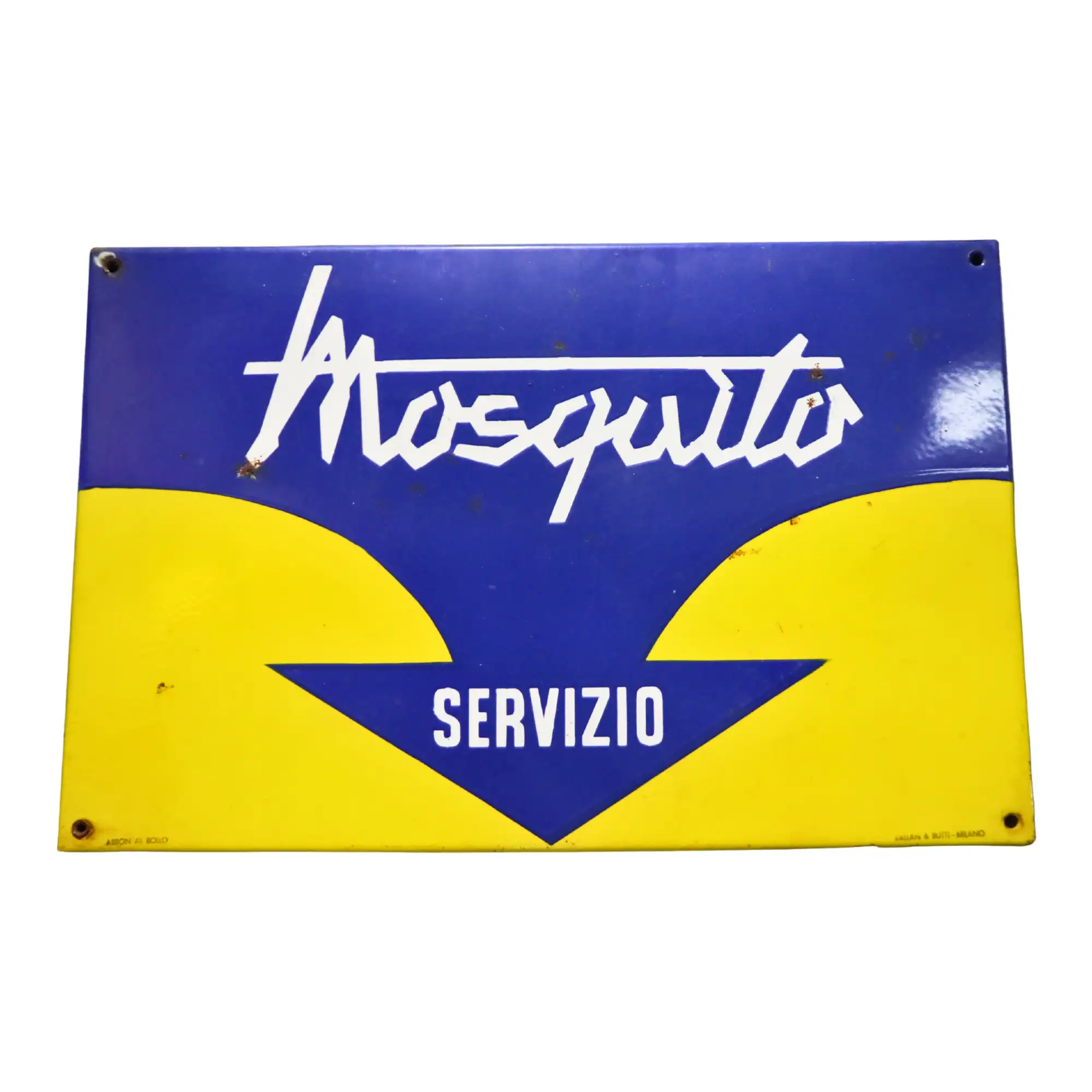 Mosquito Servizio Enamel Sign-For Sale