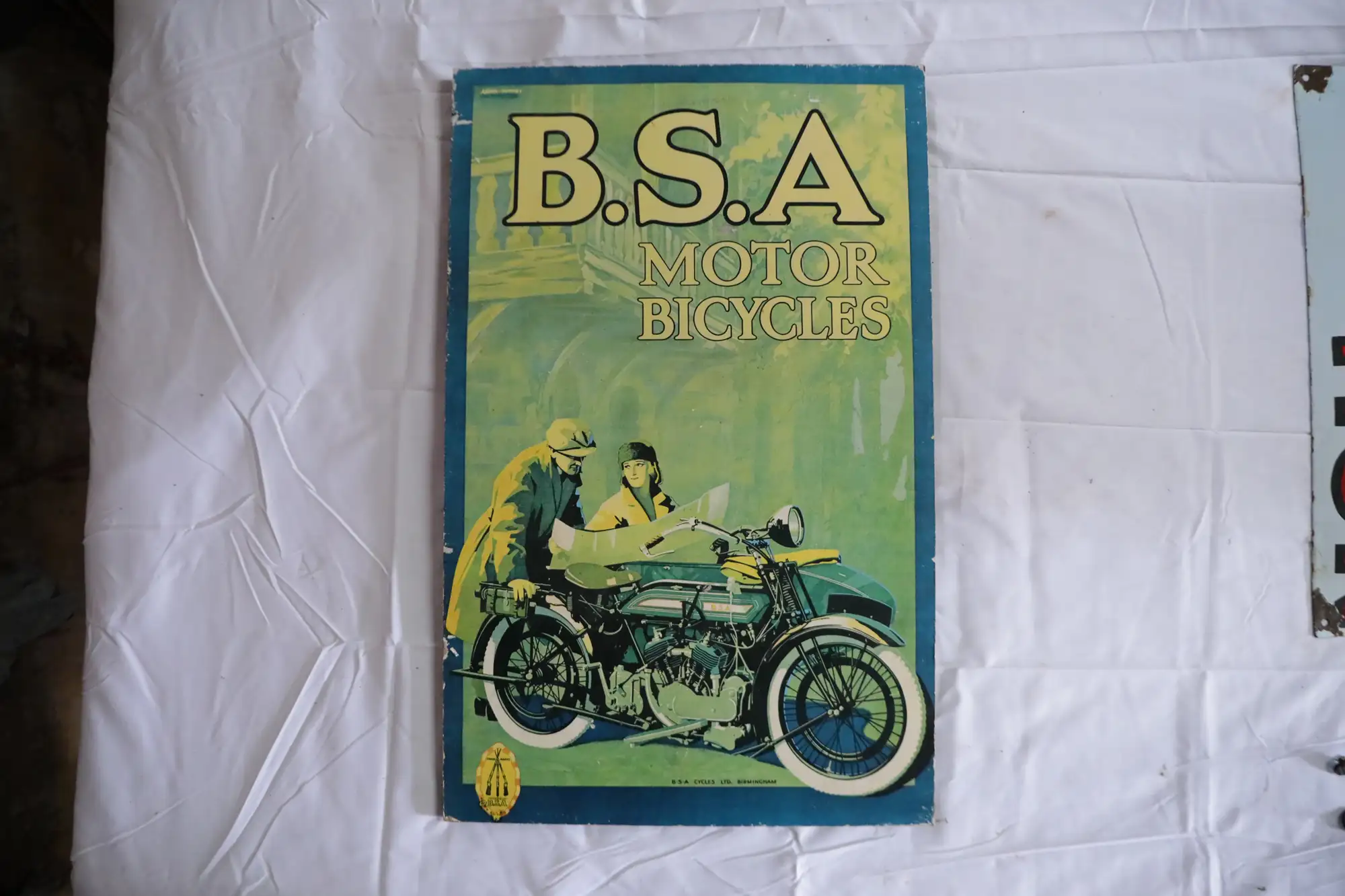 BSA Motor Bicycles On Board-For Sale