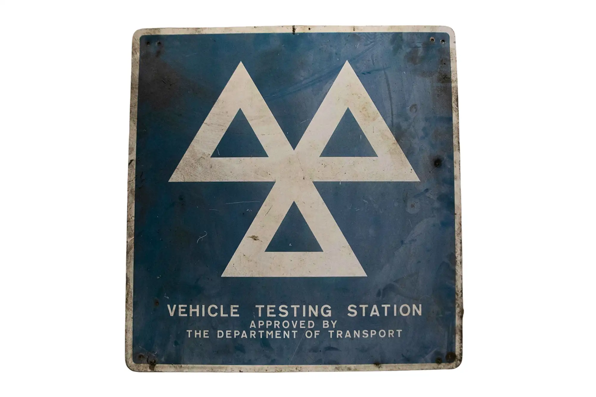 MOT Vehicle Testing Station Pressed Tin Sign-For Sale