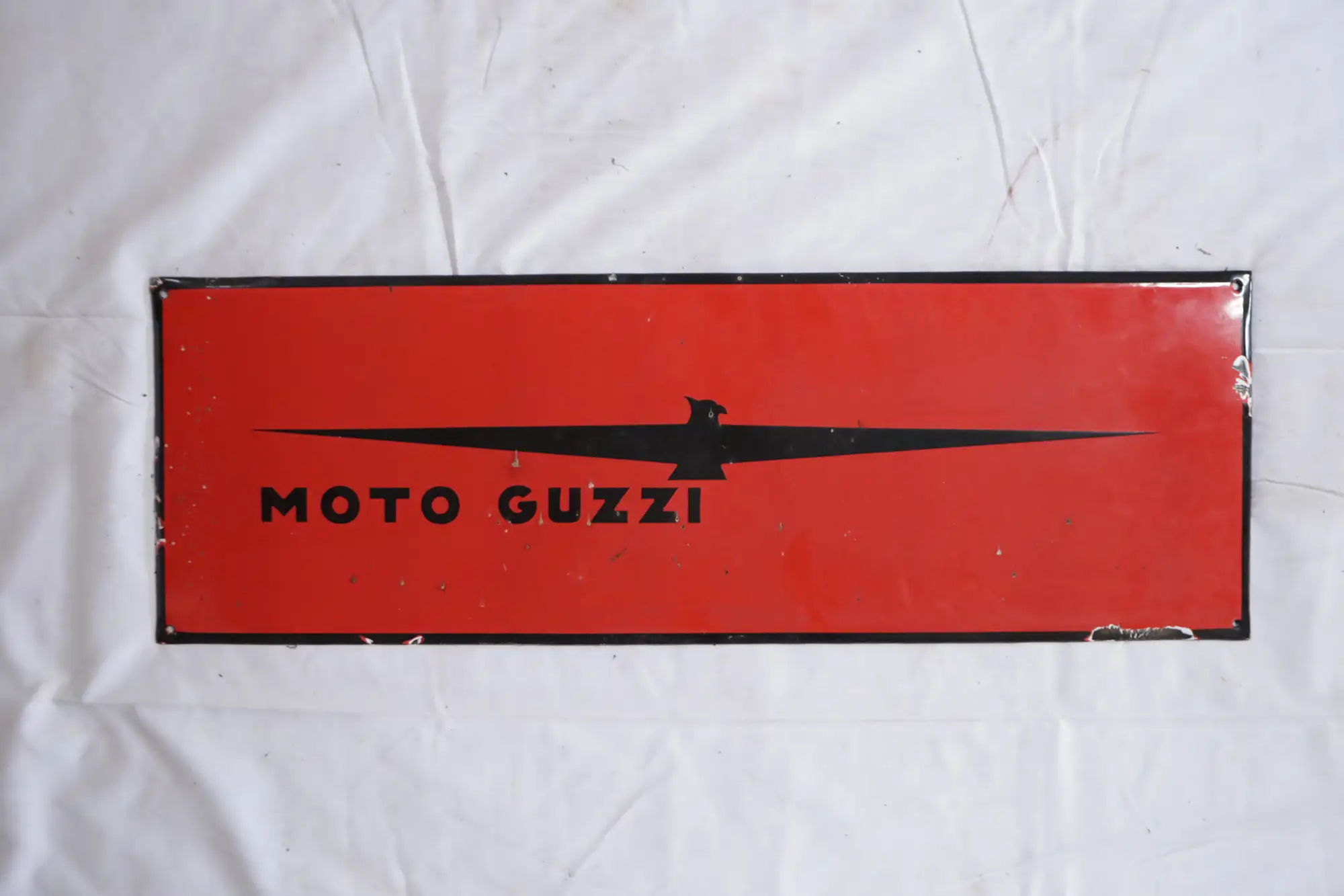 Moto Guzzi Enamel Sign-For Sale