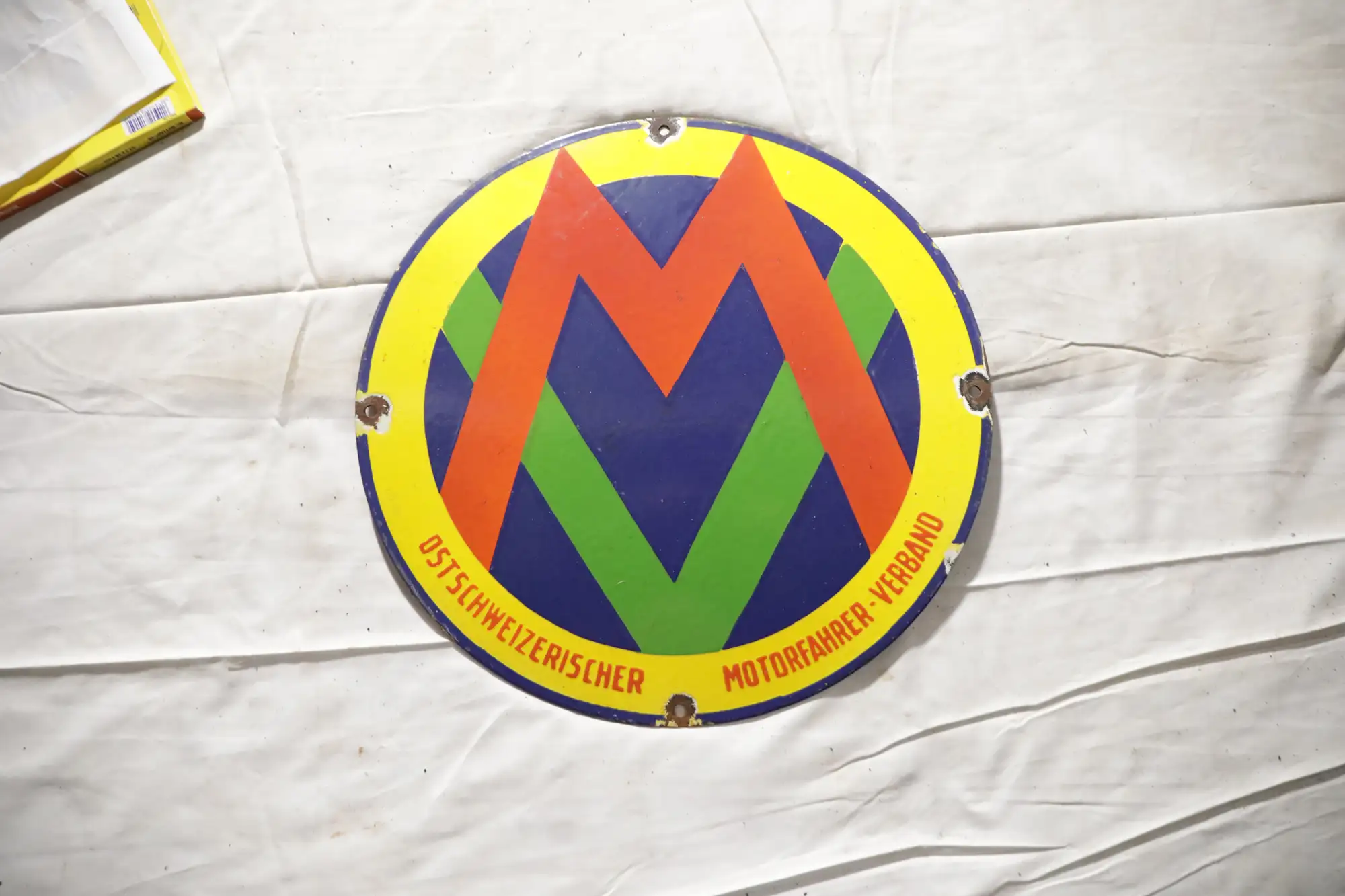 MV Round Enamel Sign-For Sale