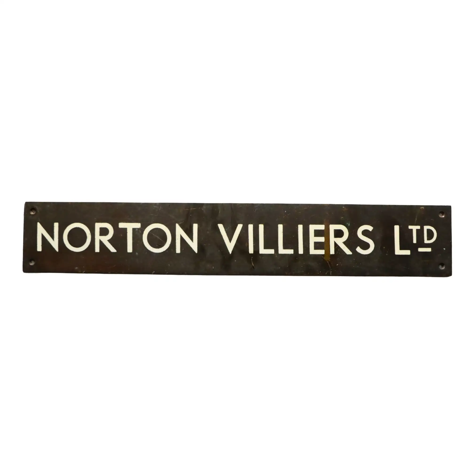Norton Villiers Ltd Brass Factory Sign -For Sale
