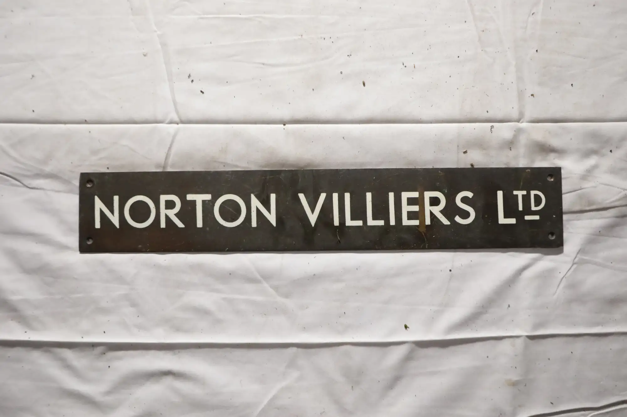 Norton Villiers Ltd Brass Factory Sign -For Sale