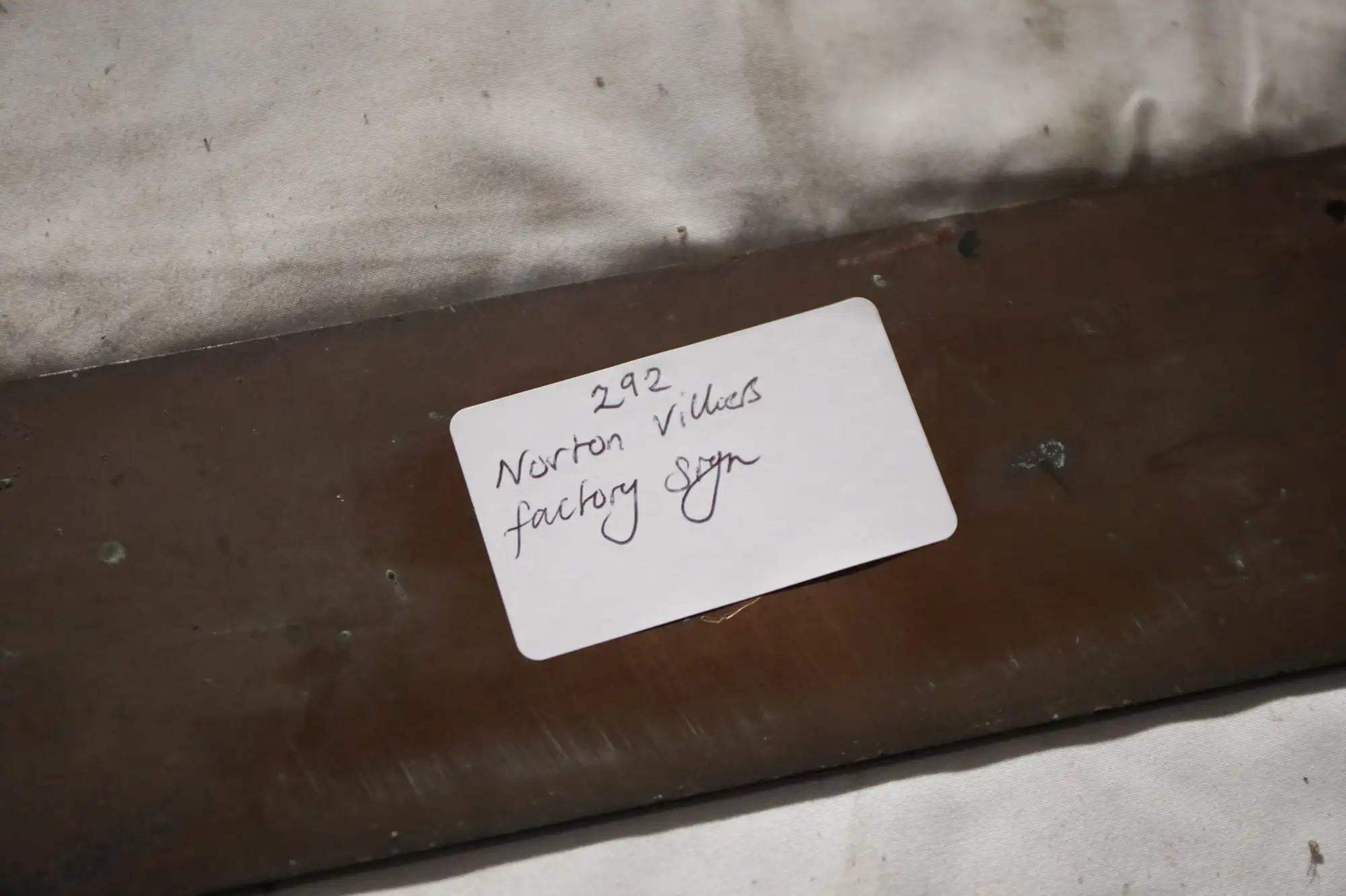 Norton Villiers Ltd Brass Factory Sign -For Sale