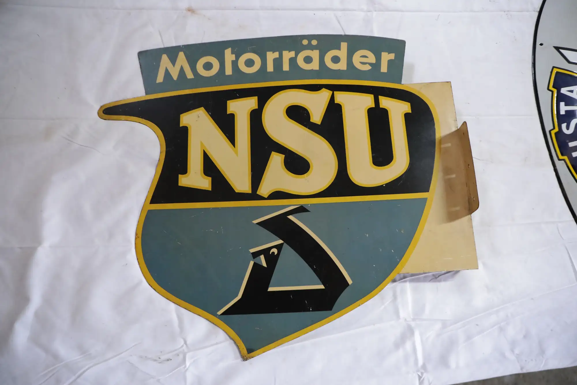 NSU Motorrader Wall Mounted Enamel Sign-For Sale