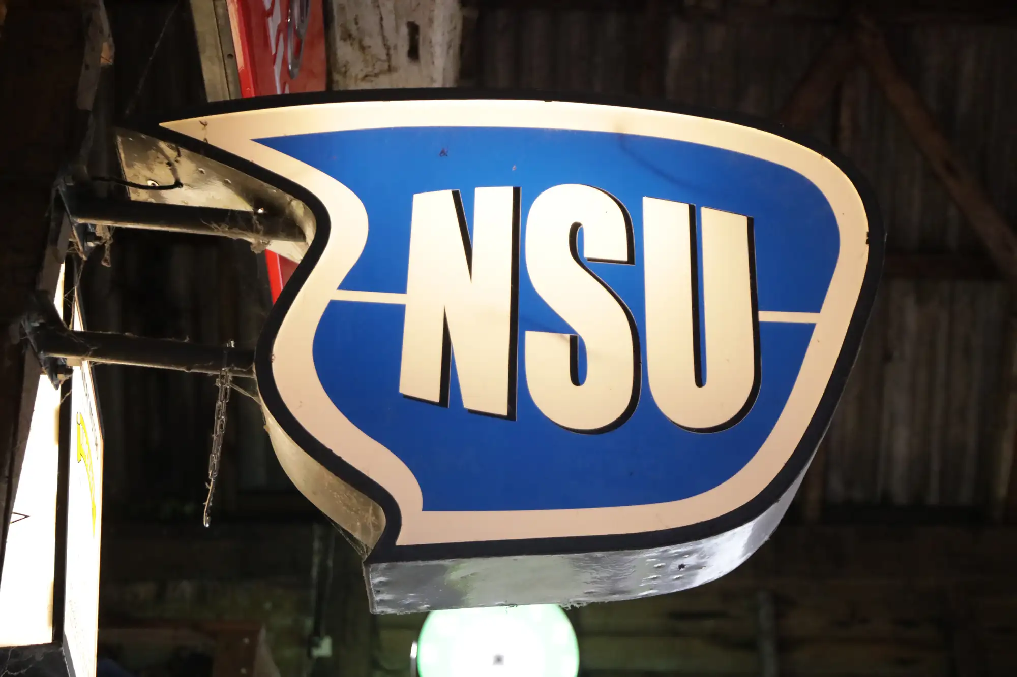NSU Wall Mounted Light Box Showroom Sign-For Sale