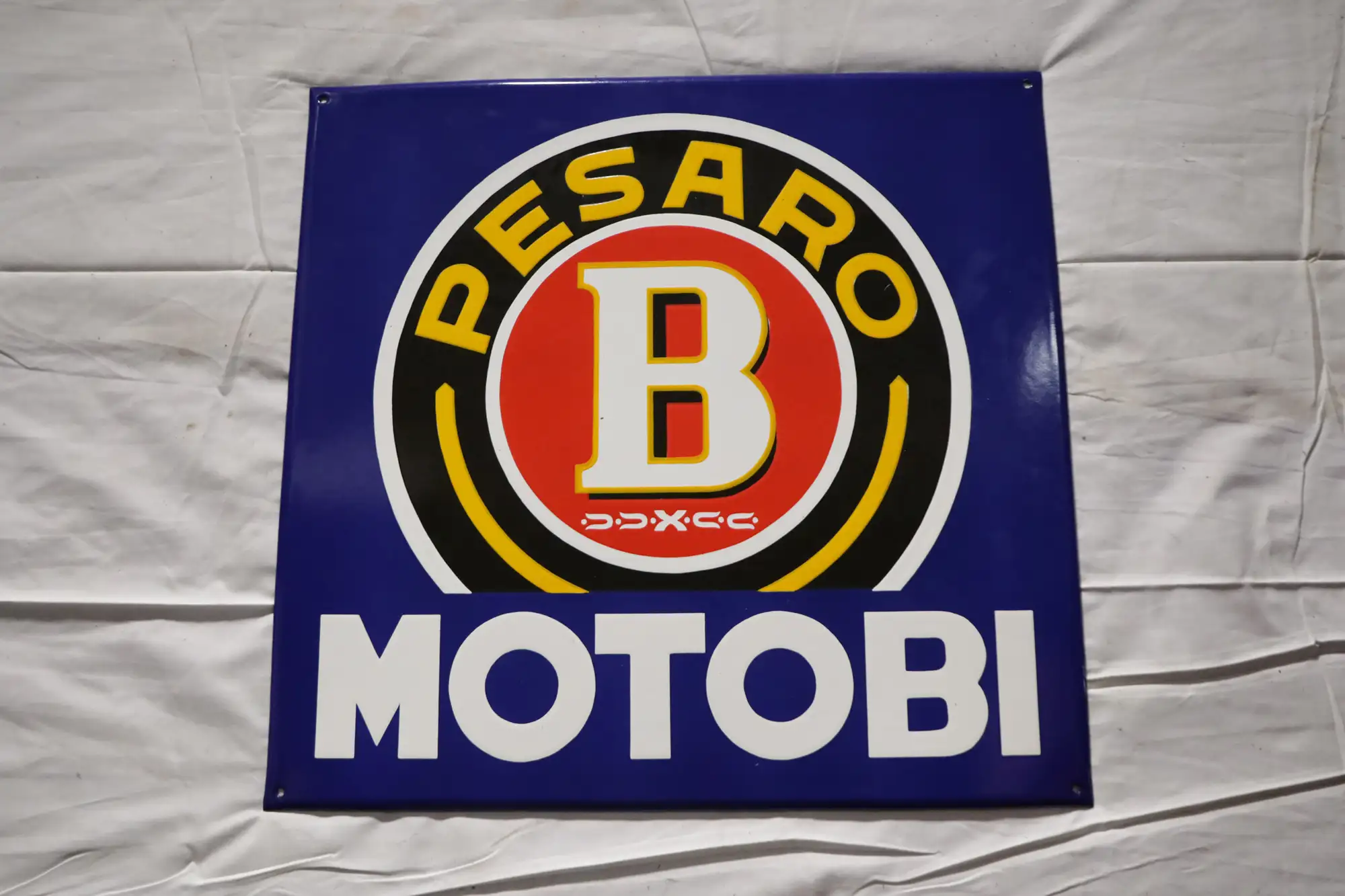 Pesaro Motobi Enamel Sign-For Sale