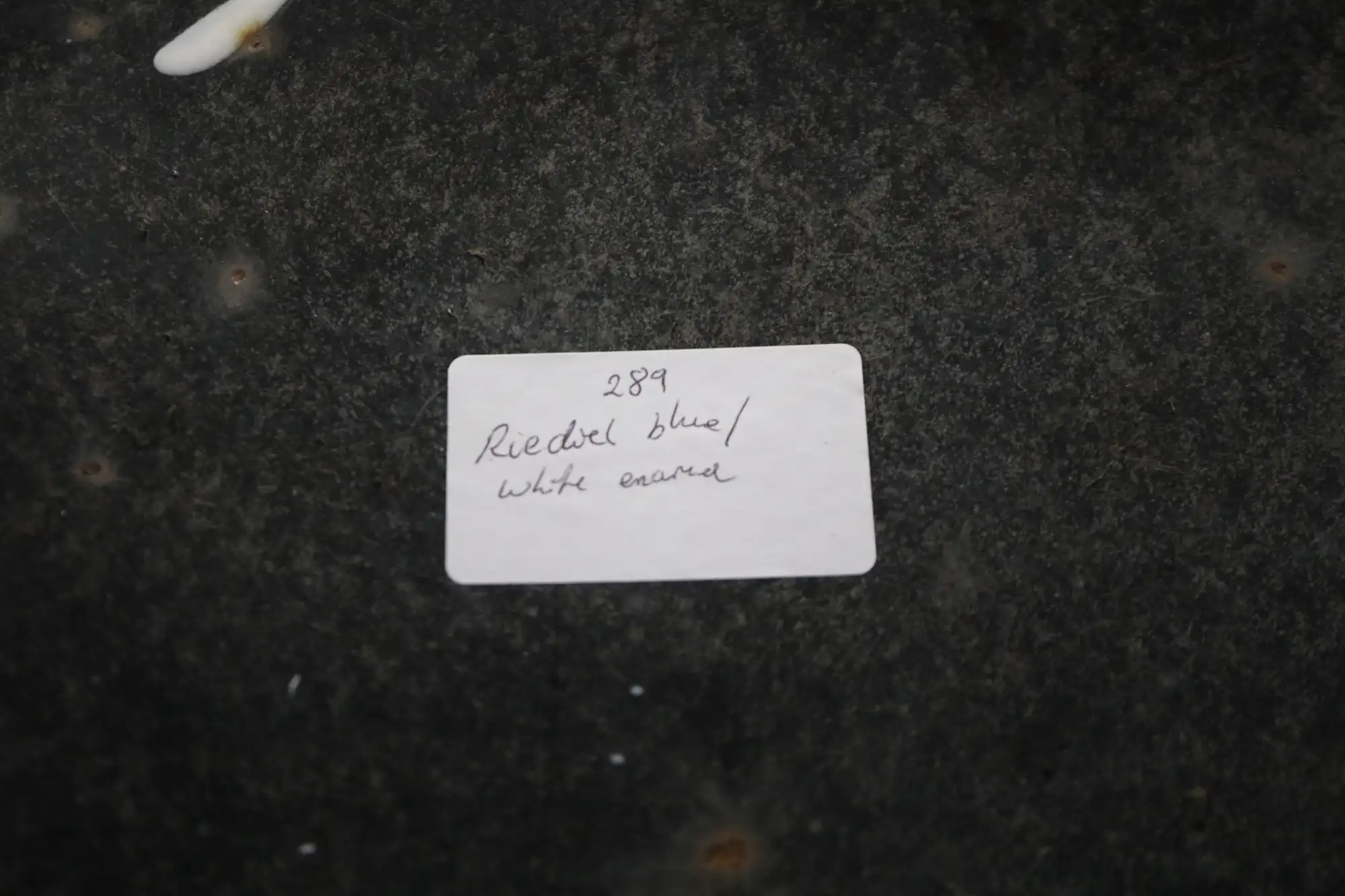 Riedel Jmme Dienst Enamel Sign-For Sale