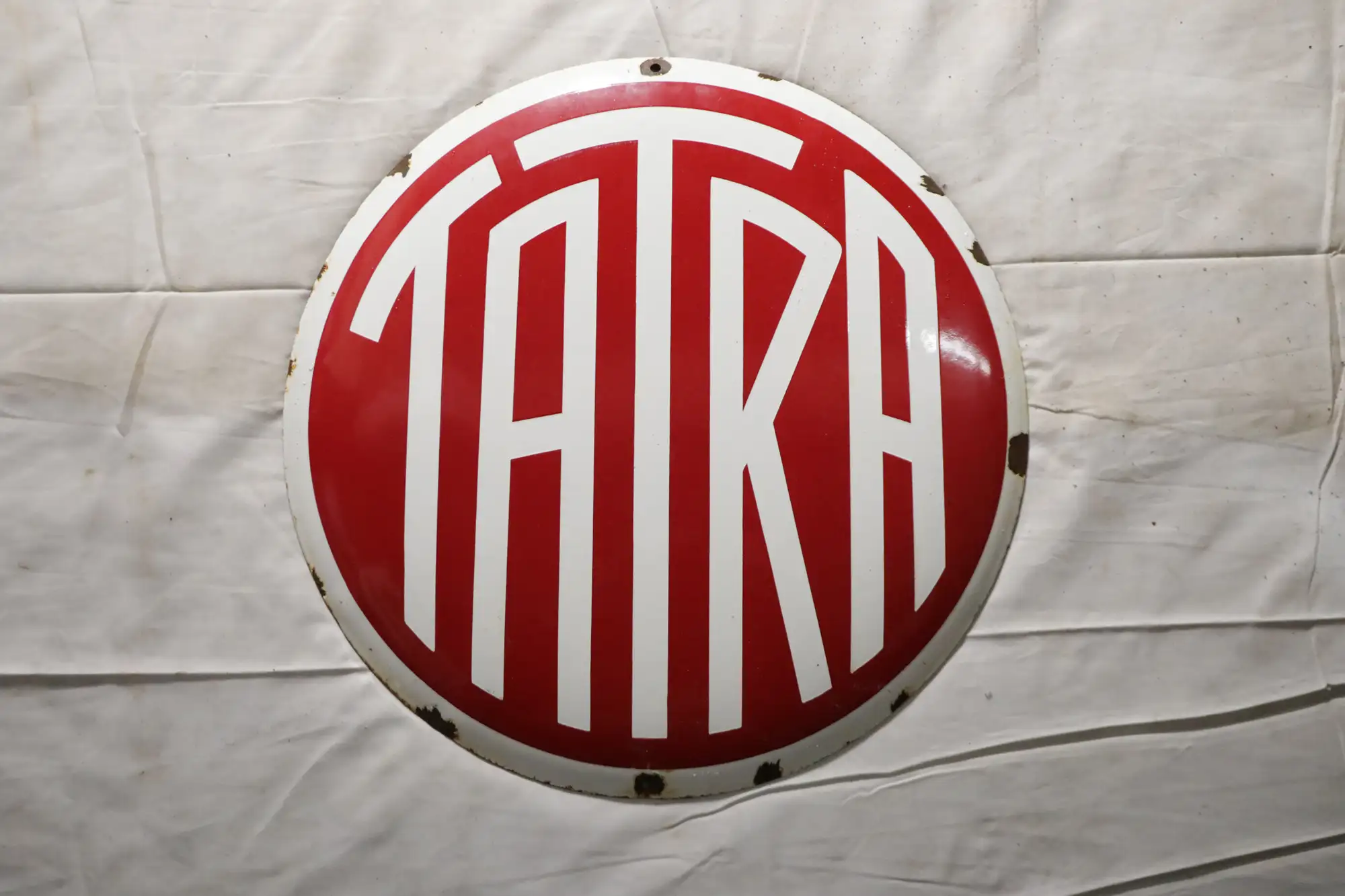 Tatra Round Enamel Sign-For Sale