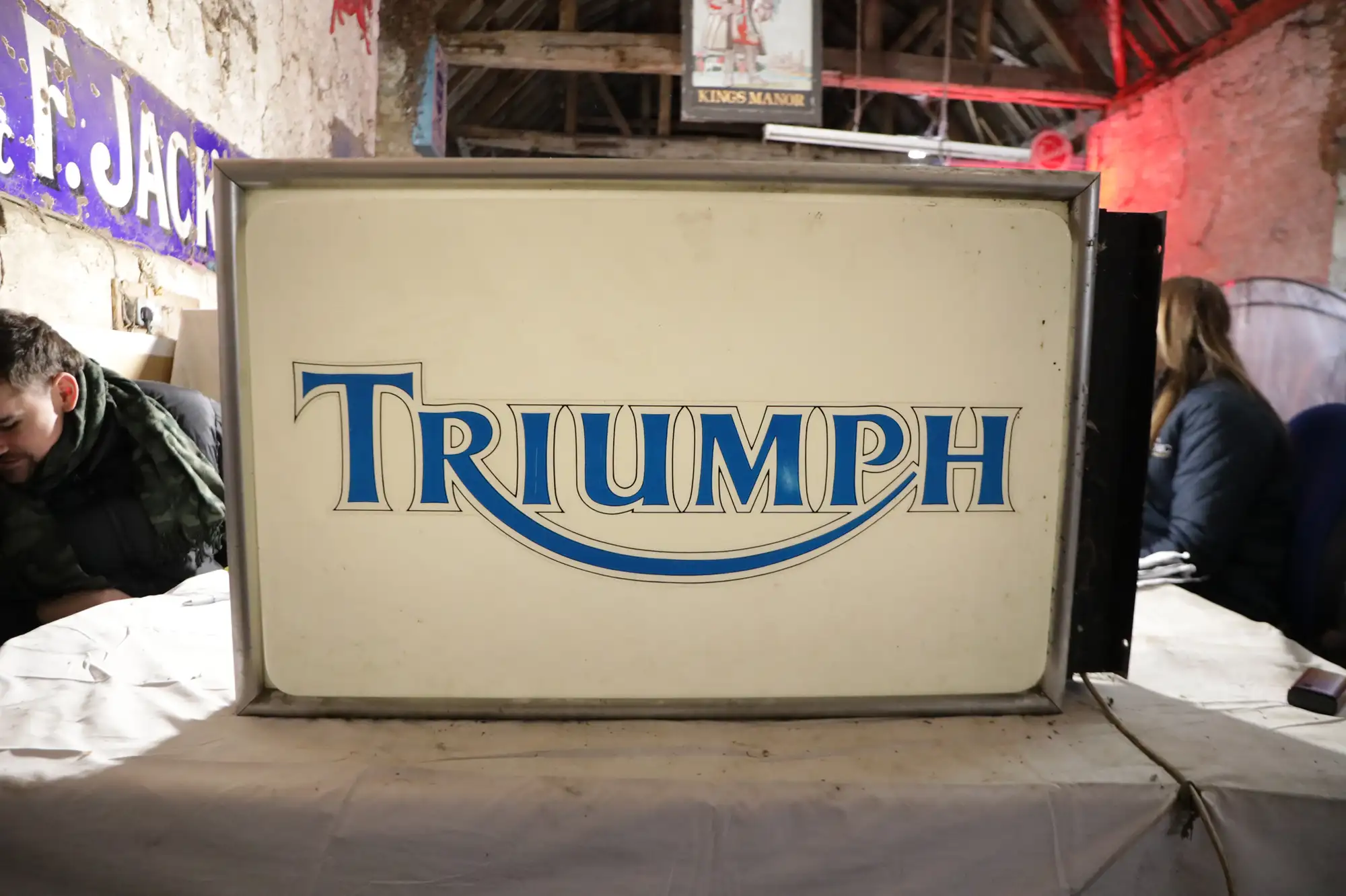 Triumph Light Box Showroom Sign-For Sale