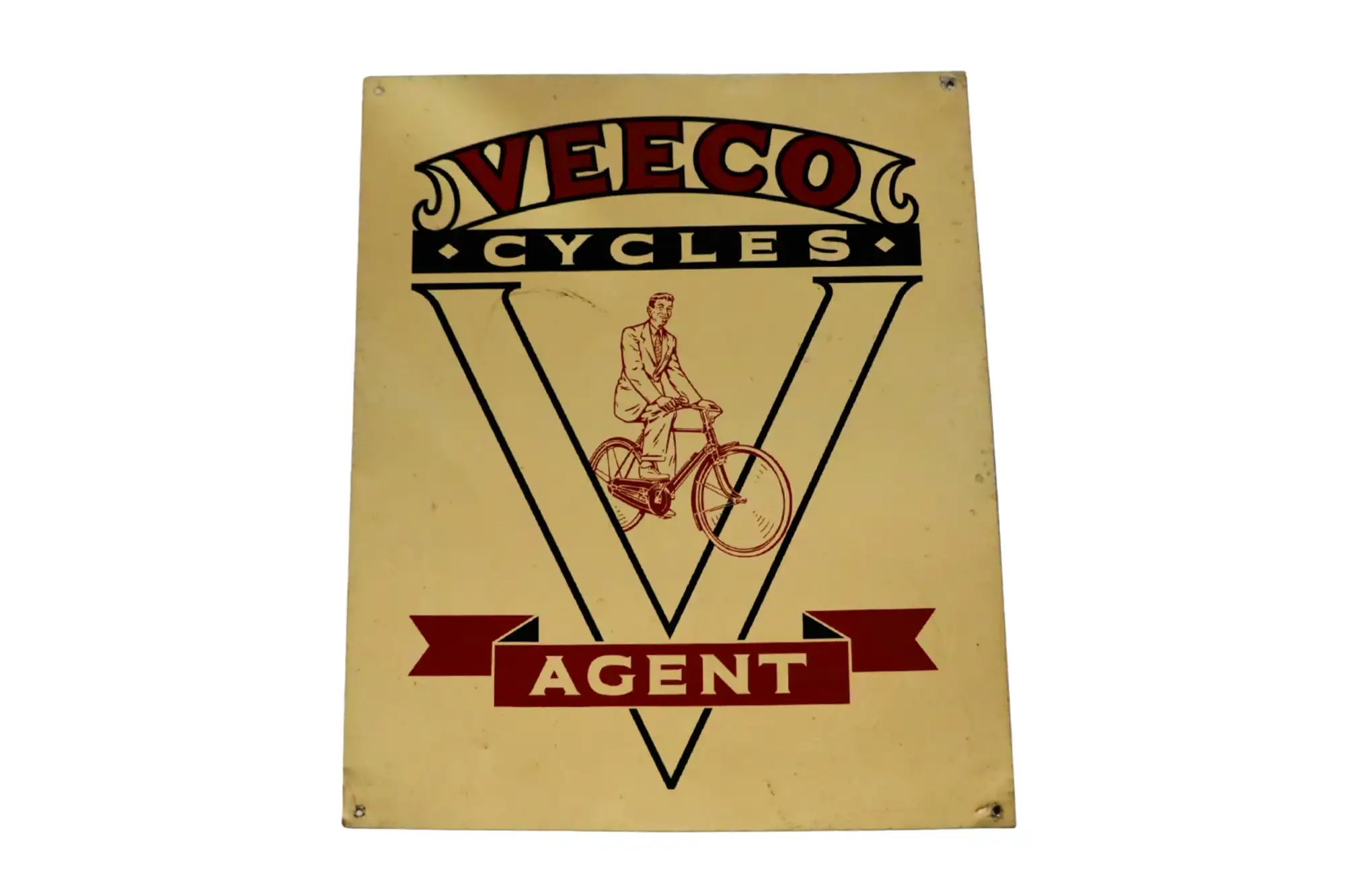 Veeco Cycles Agent Enamel Sign-For Sale