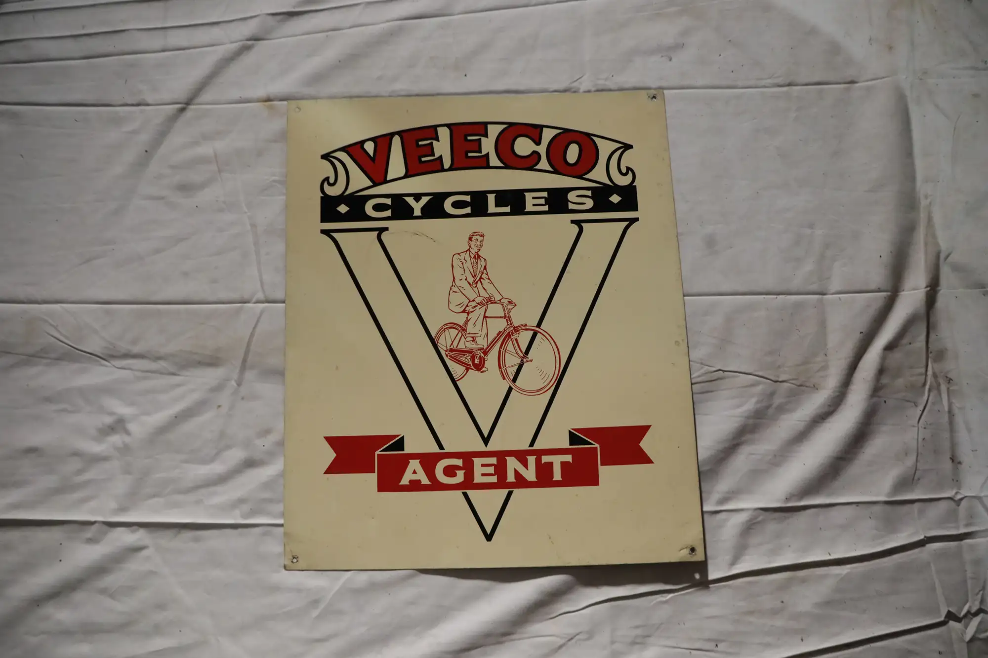 Veeco Cycles Agent Enamel Sign-For Sale