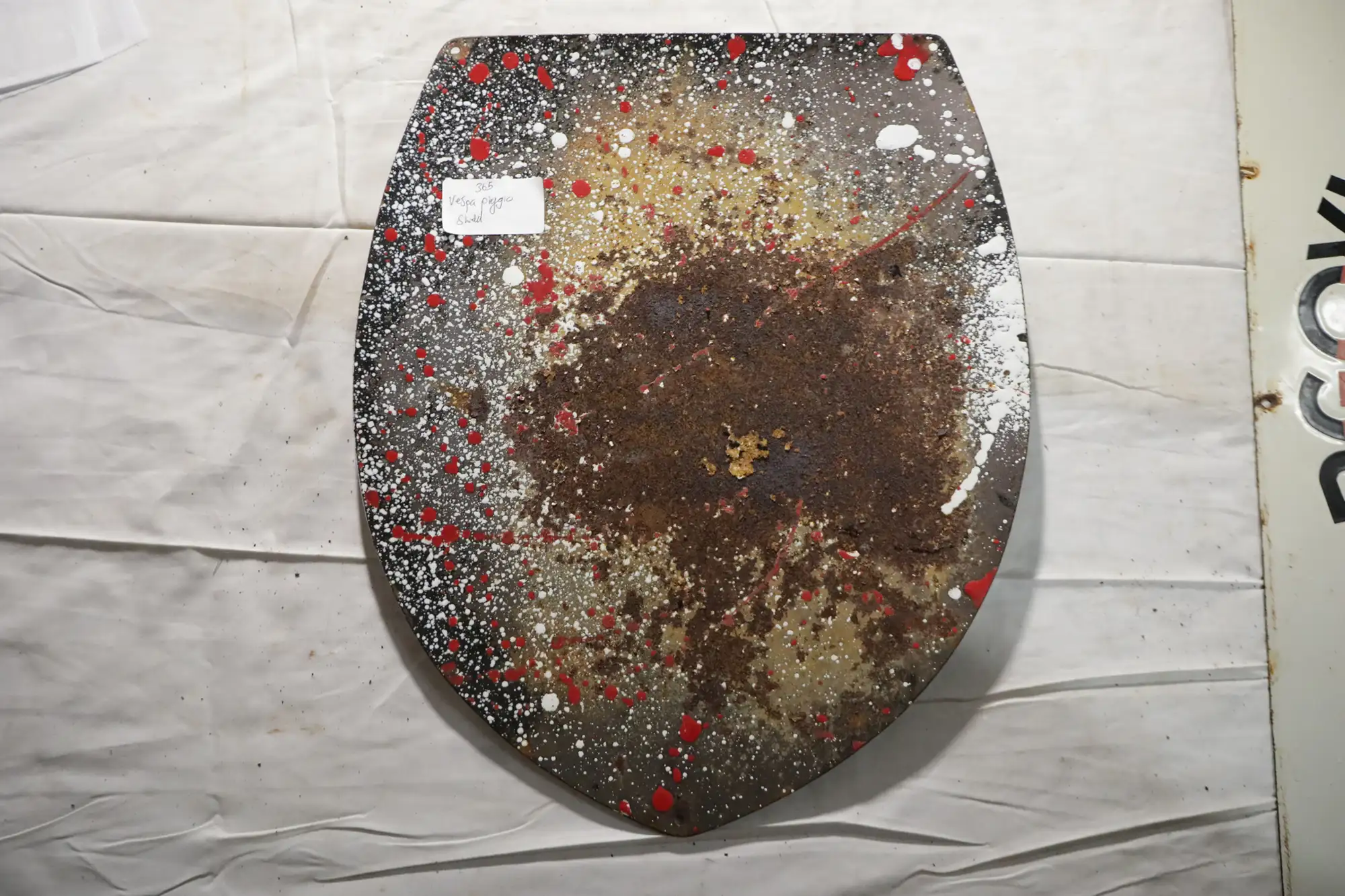 Piaggio Vespa Enamel Shield-For Sale