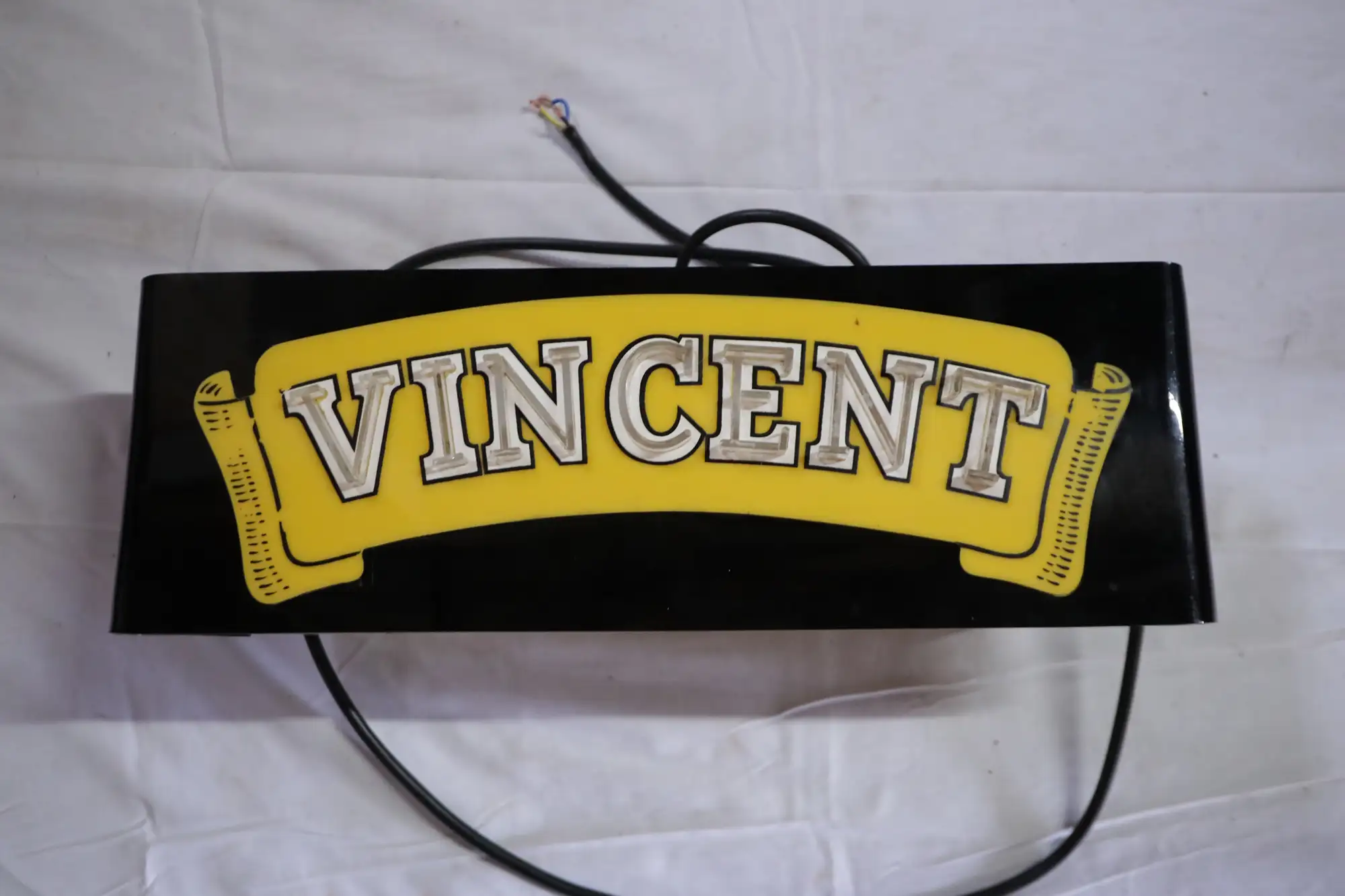 Vincent Neon Showroom Sign-For Sale