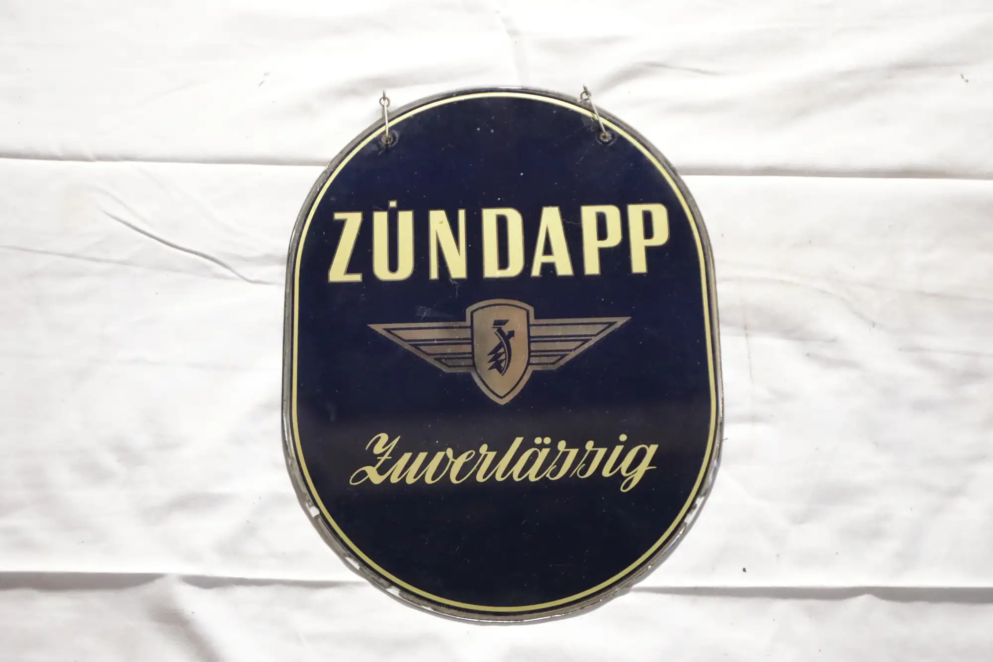 Zundapp Glass Hanging Sign-For Sale