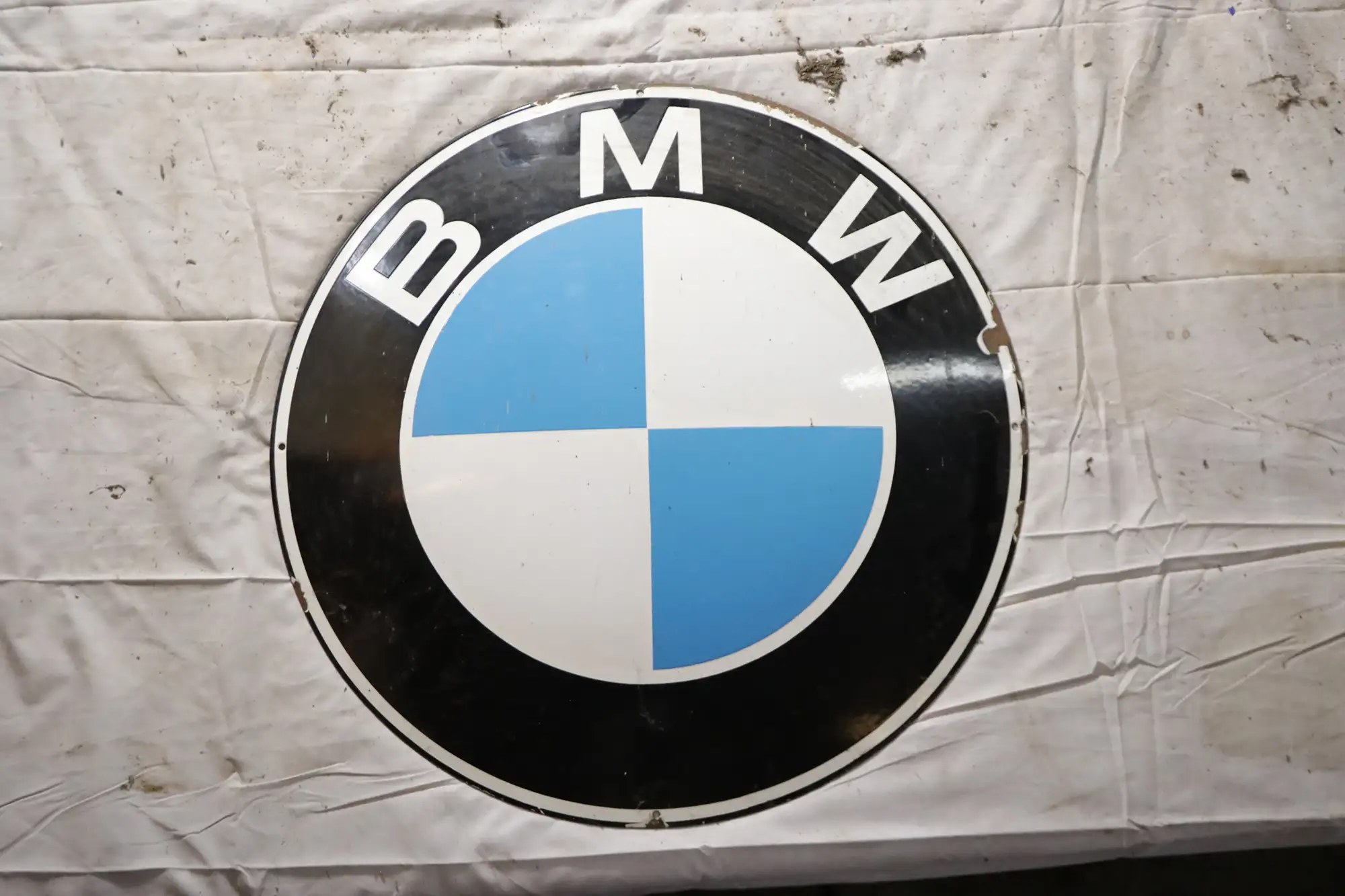 BMW Round Enamel Sign-For Sale