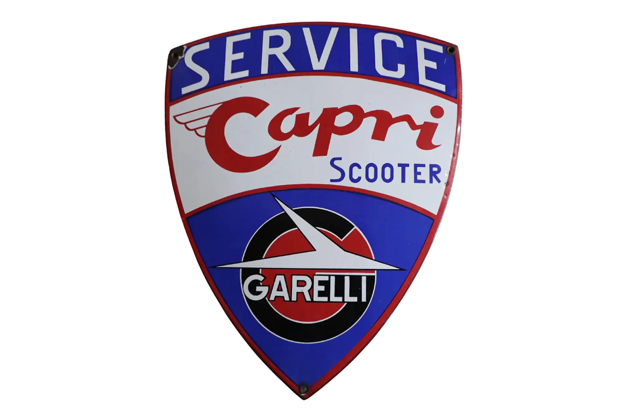 Garelli Capri Scooter Service Enamel Sign-For Sale