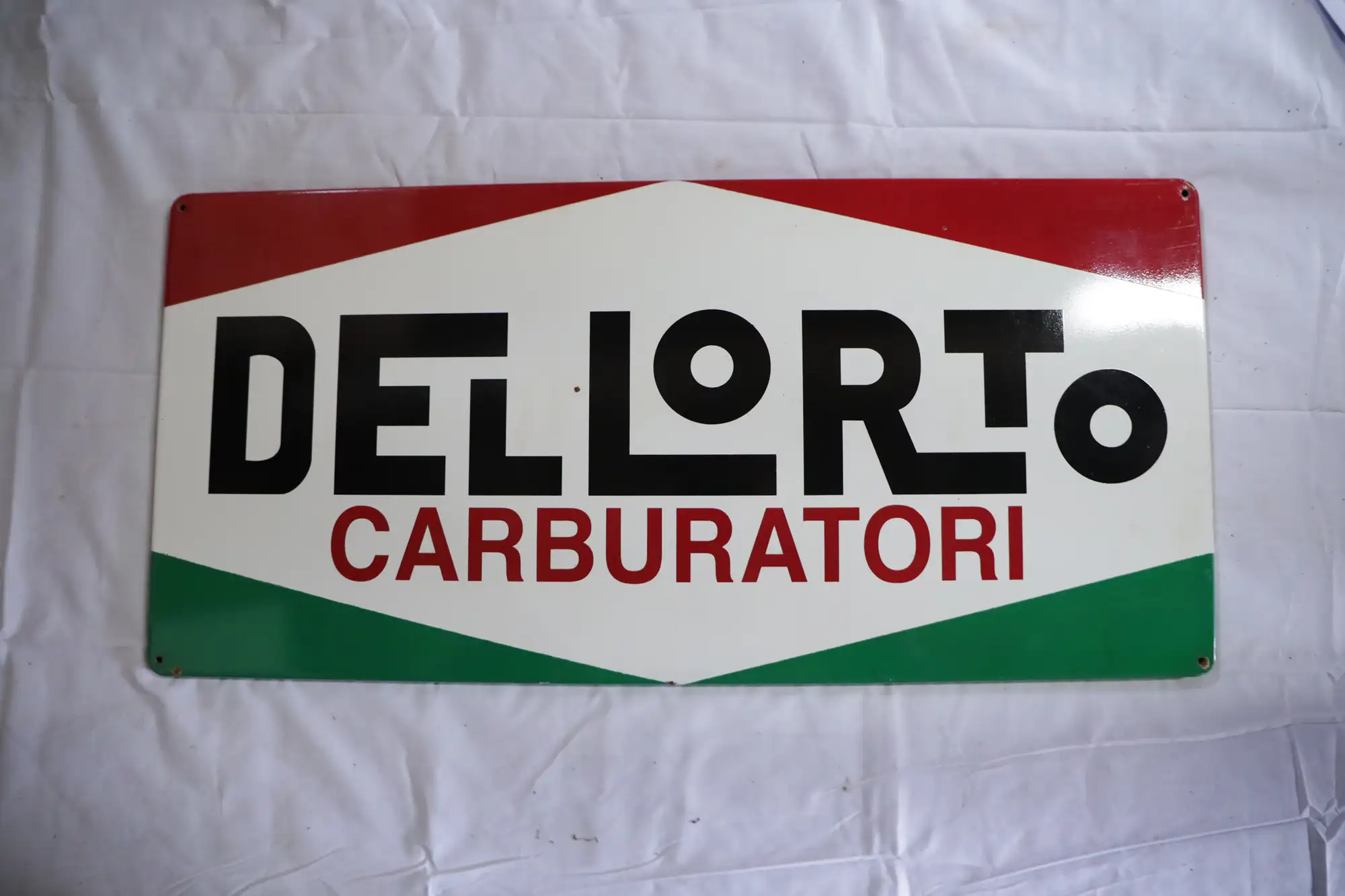 1960s Dellorto Carburatori Enamel Sign-For Sale