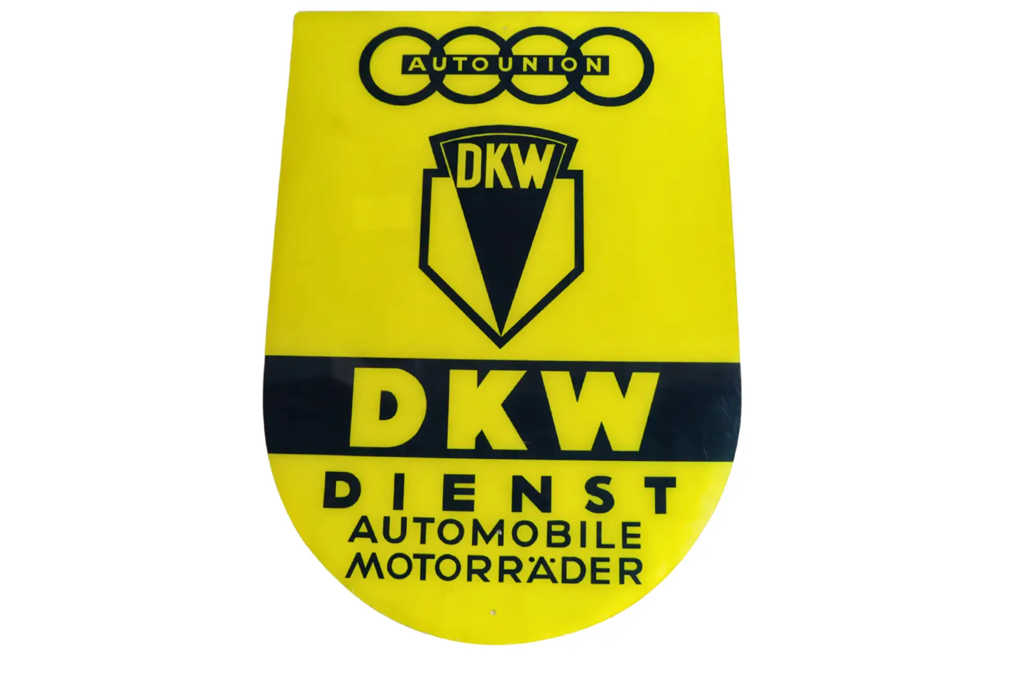 Auto Union DKW Dienst Plastic Sign-For Sale