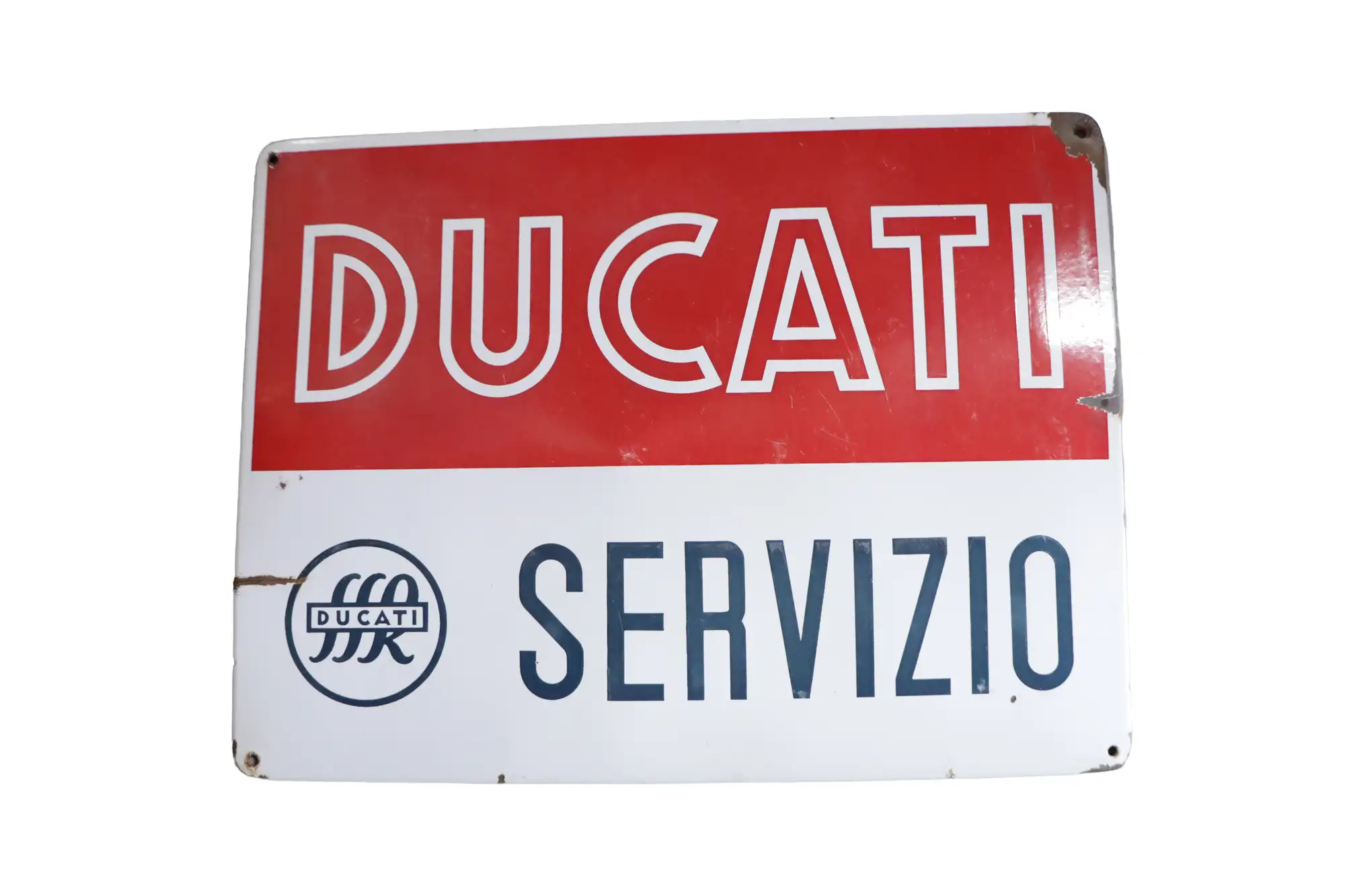 1960s Ducati Servizio Enamel Sign-For Sale
