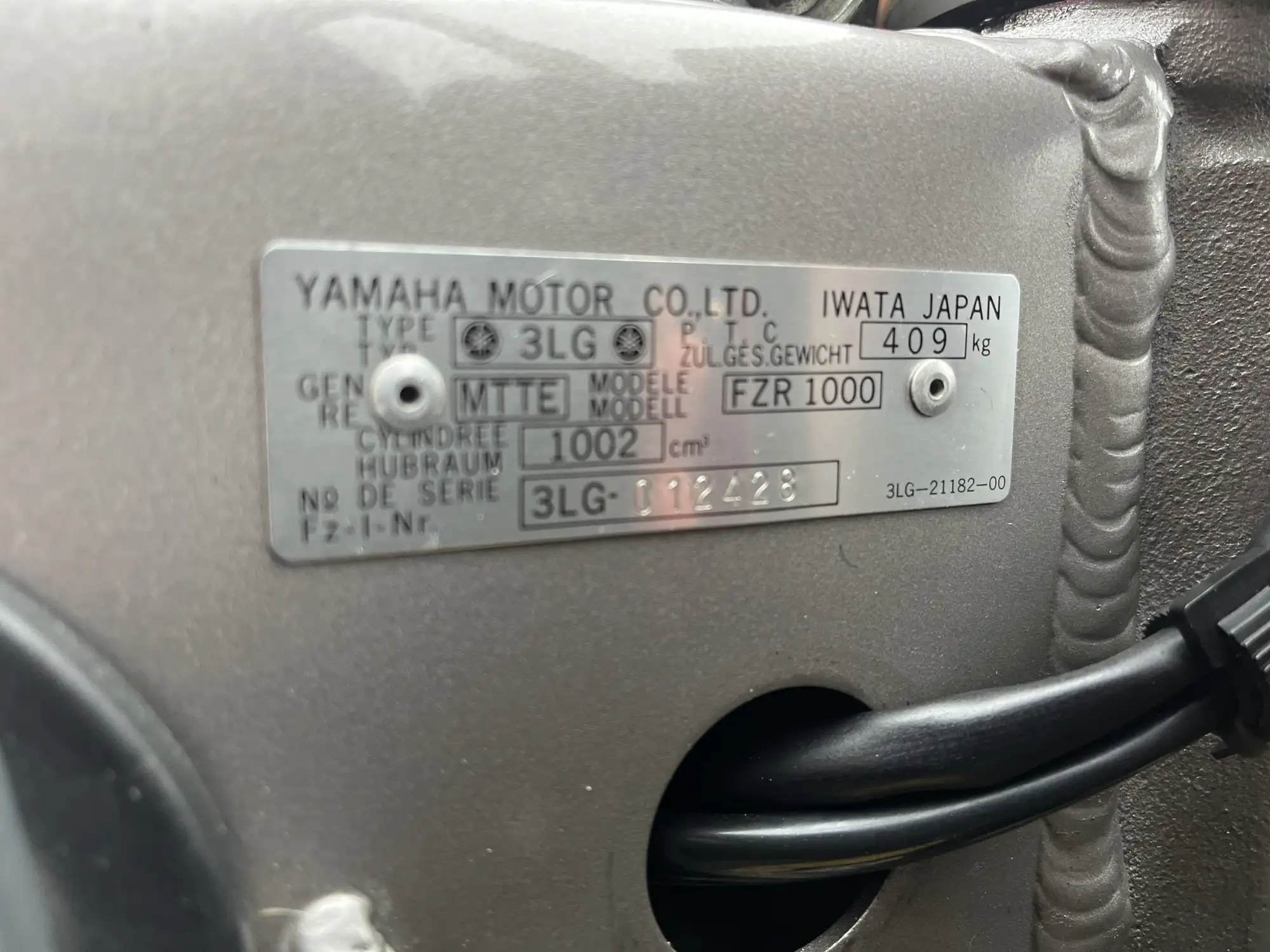 1992 Yamaha FZR1000 1002cc-For Sale