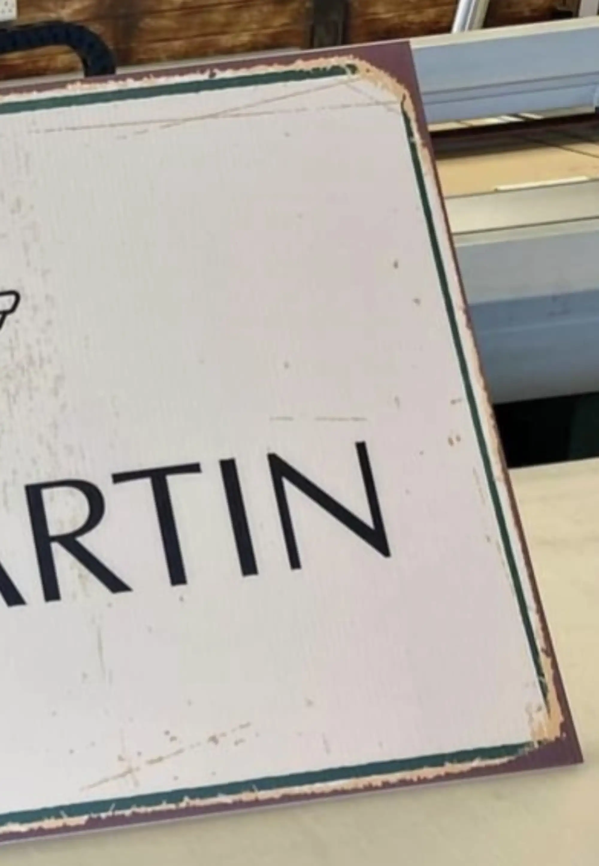 'Aston Martin' Large Plastic Sign-For Sale