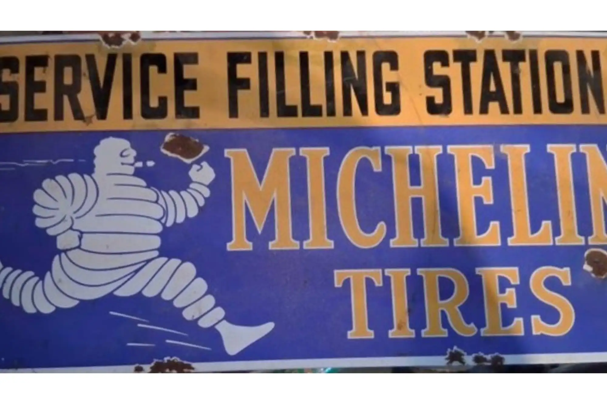 Large Circa 1970s Michelin Tyres Advertising Sign-For Sale