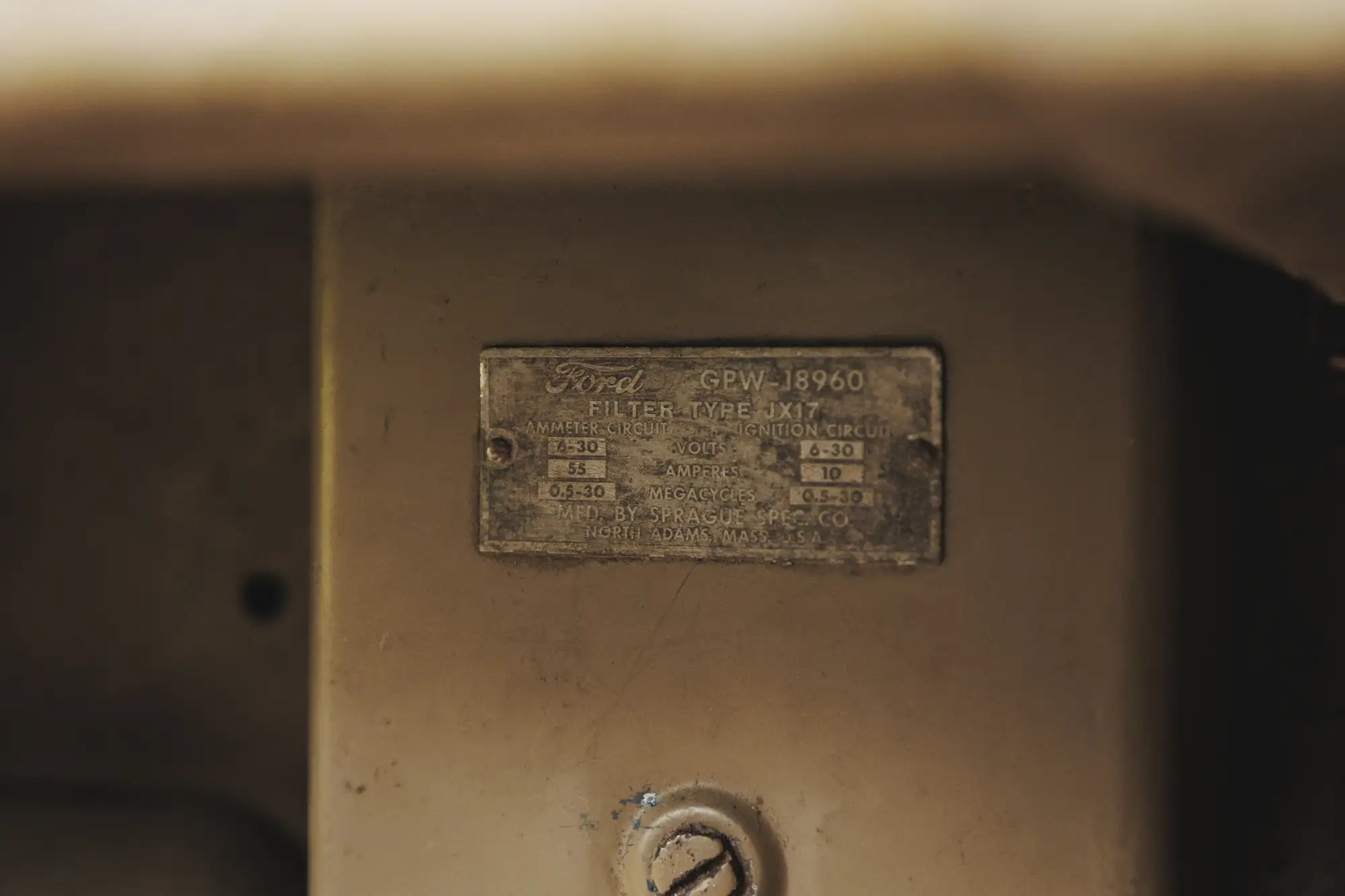 1943 Ford GPW ‘Willys’ Jeep - from a 70-year ownership -For Sale