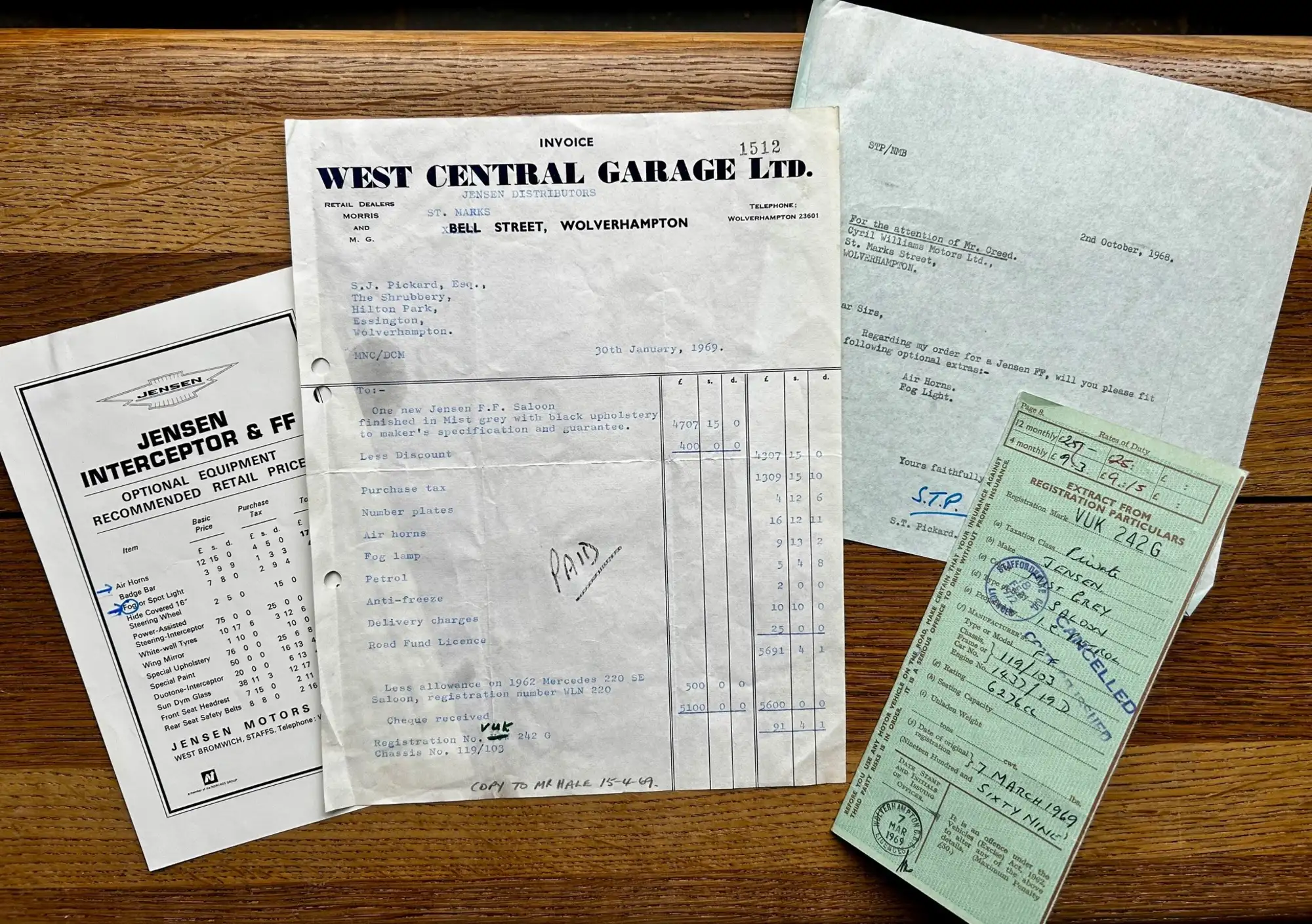 1969 Jensen Mk1 FF - singular ownership / barn-find-For Sale