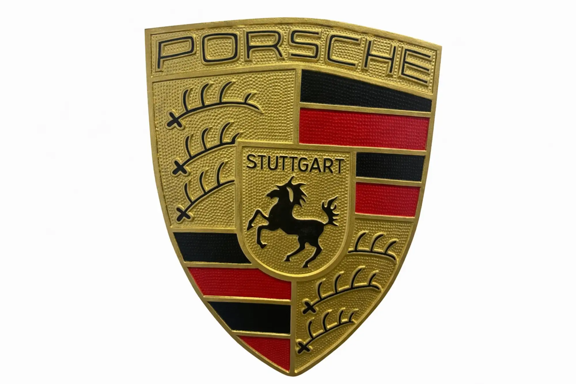 A Replica 'Porsche' Shield Cast Aluminium Sign-For Sale