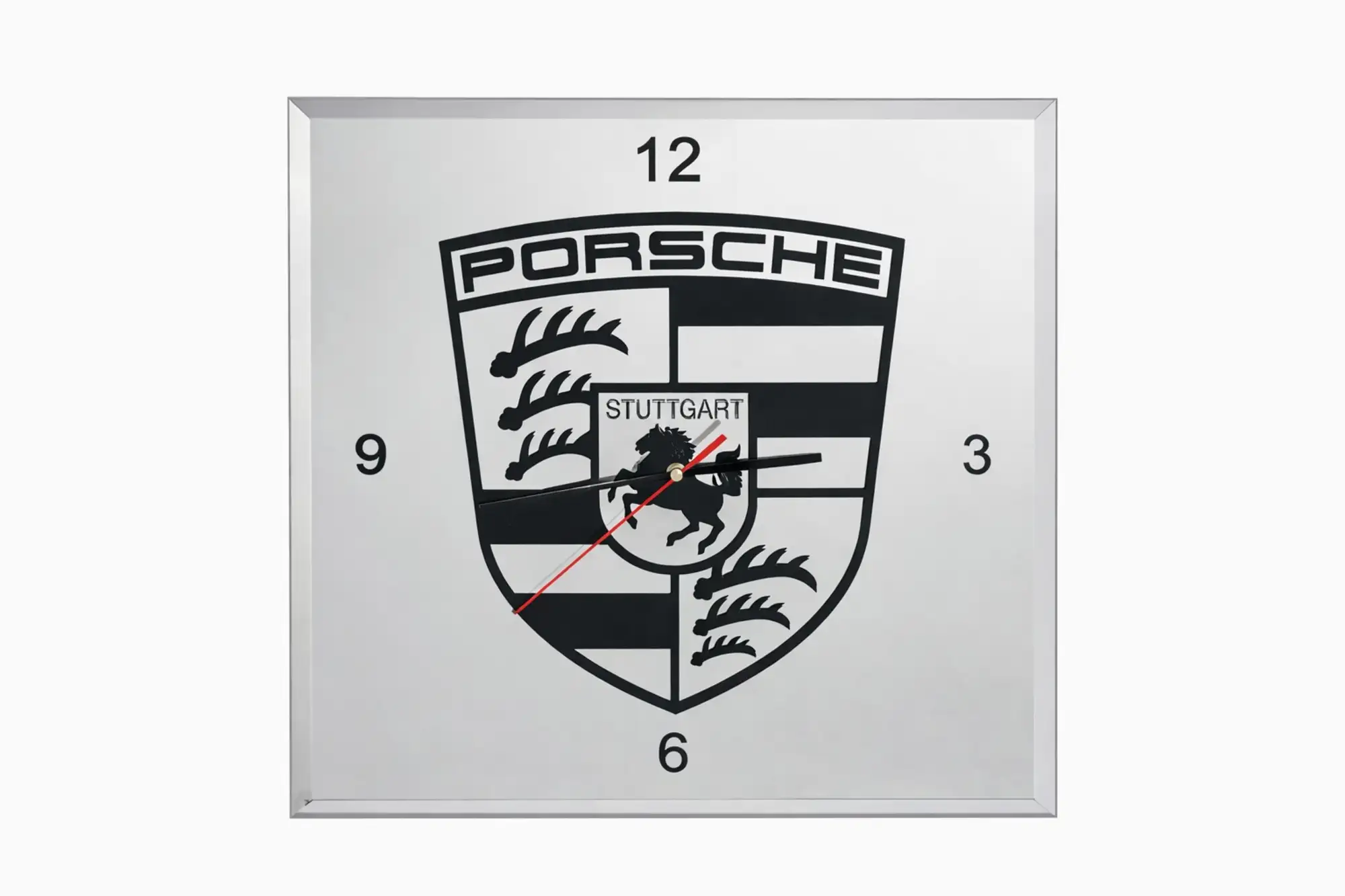 A 'Porsche' Replica Mirrored Wall Clock-For Sale