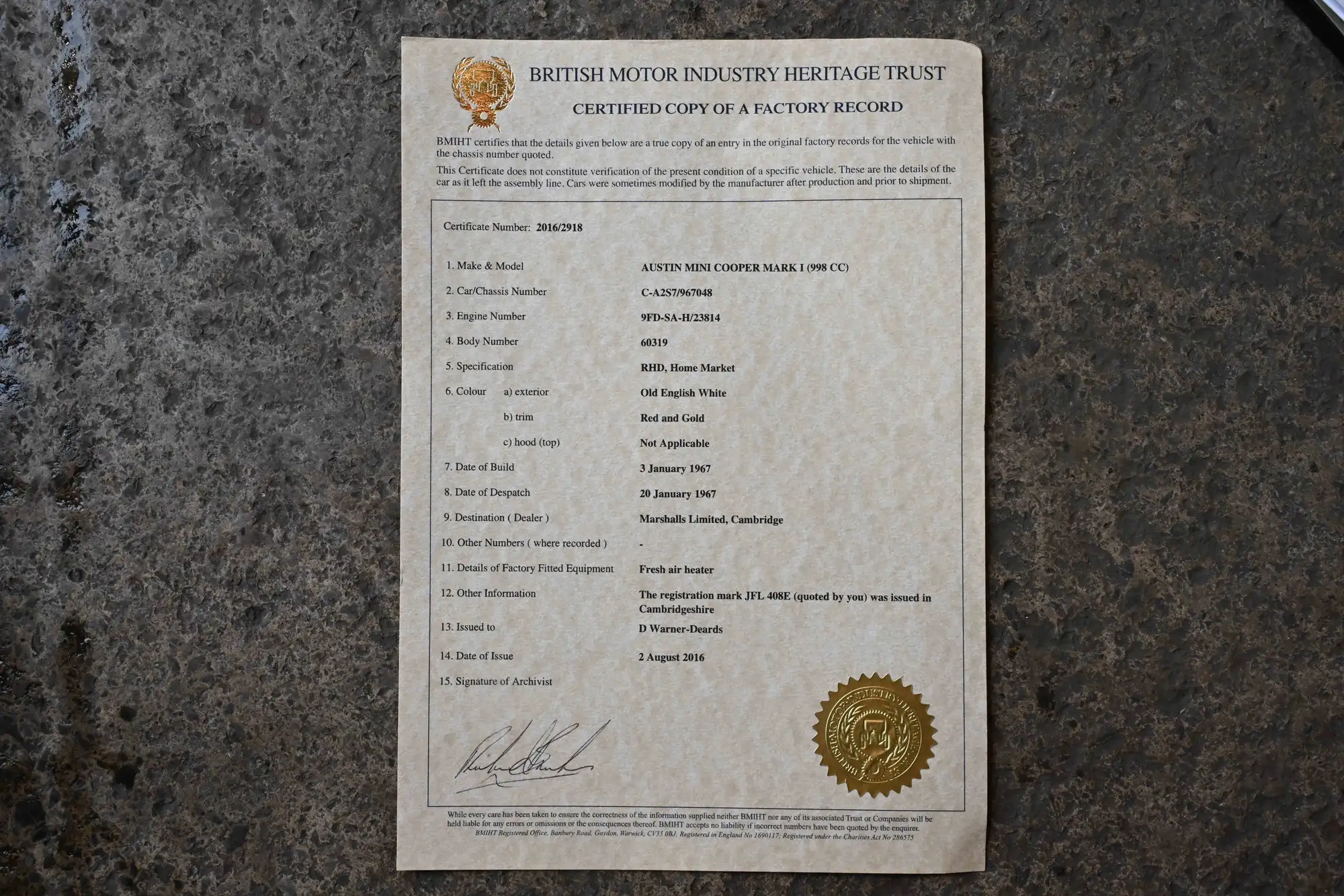 1967 Austin Mini Cooper-For Sale