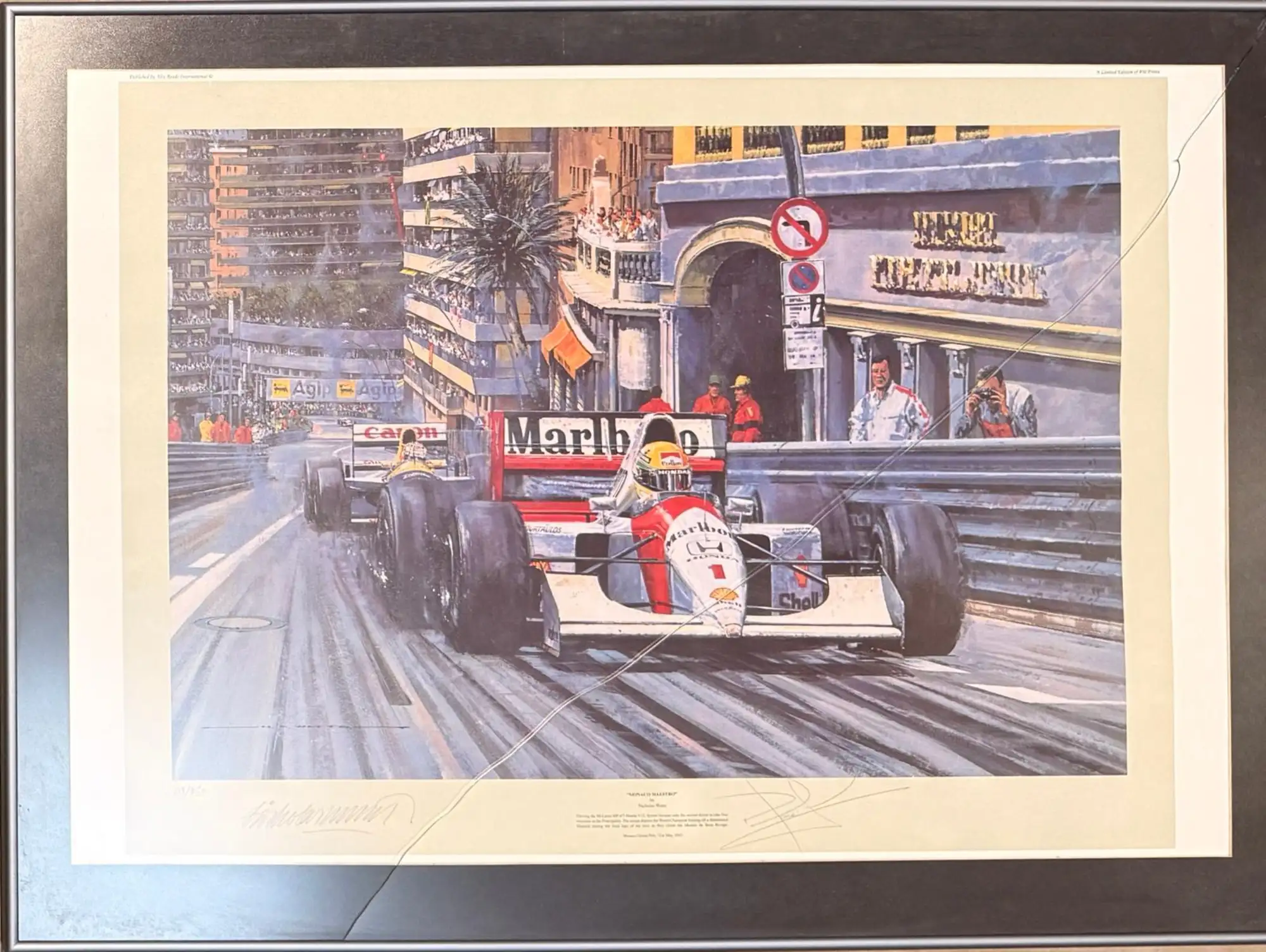 'Monaco Maestro' Nigel Mansell CBE Signed Large Limited Edit-For Sale