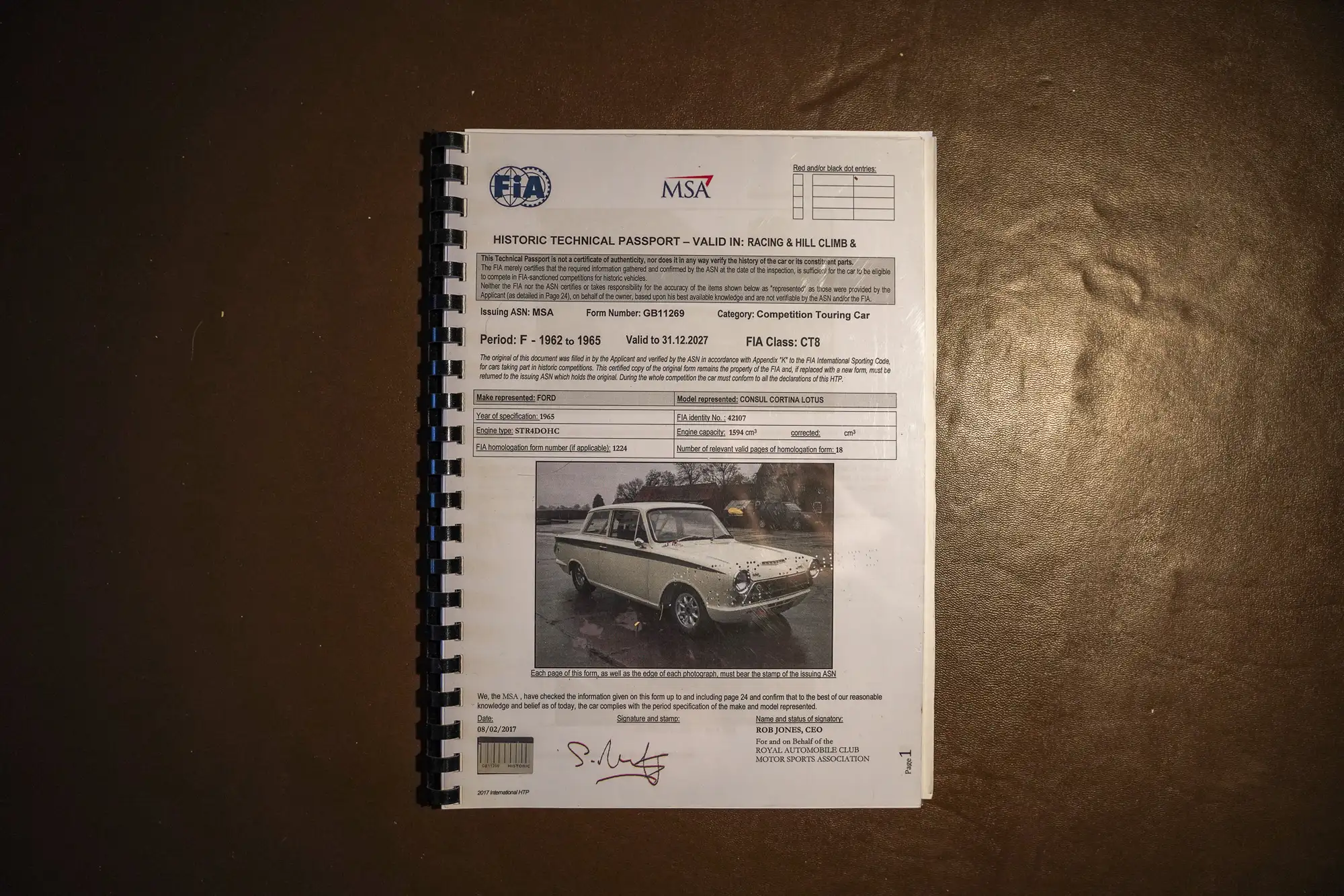 1963 Lotus Cortina Mk1 (FIA) Replica-For Sale