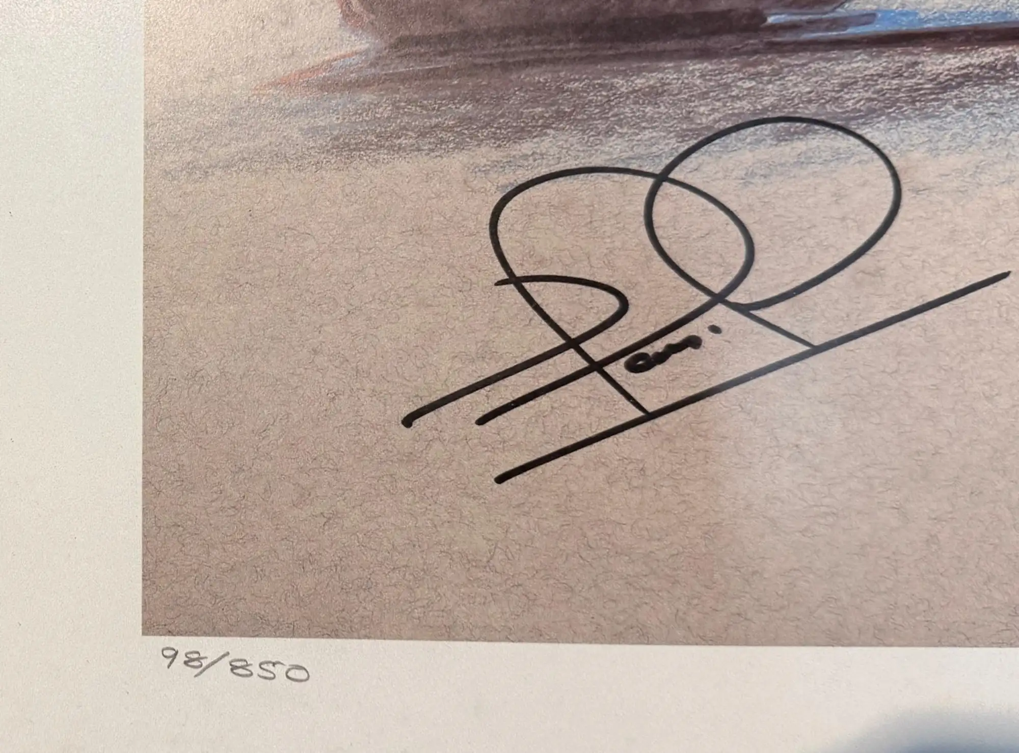 Nigel Mansell CBE Signed Limited Edition Print by Dave Blyth-For Sale