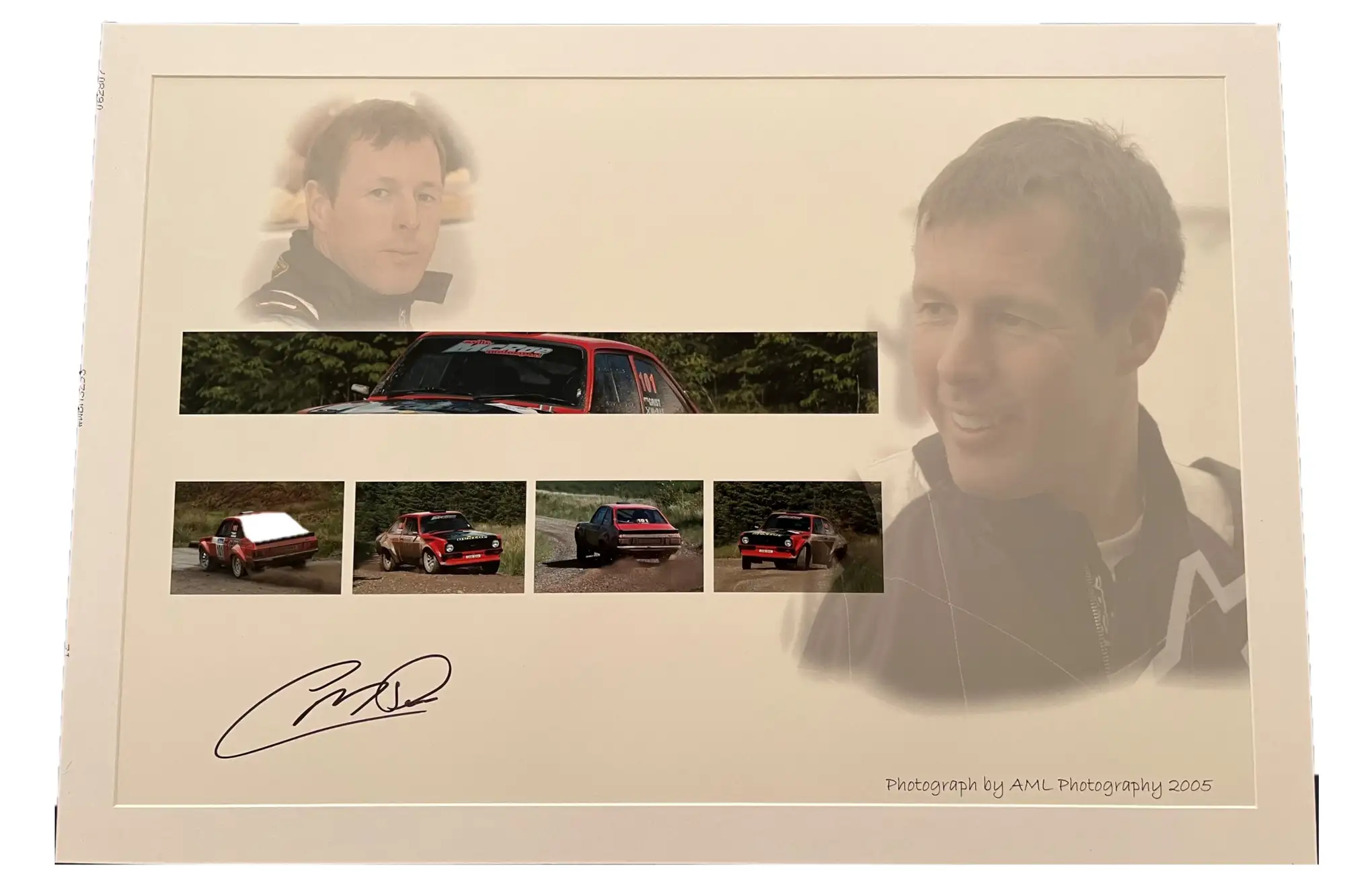 Very Large McRae-Signed Photographic Composition: Driving hi-For Sale