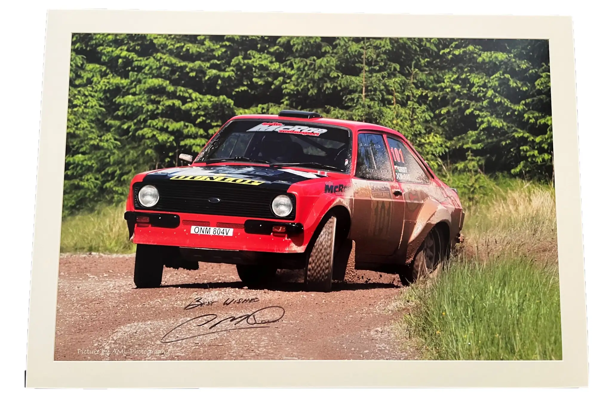 Colin McRae-Signed Photo Driving his Custom Built 2005 Ford -For Sale