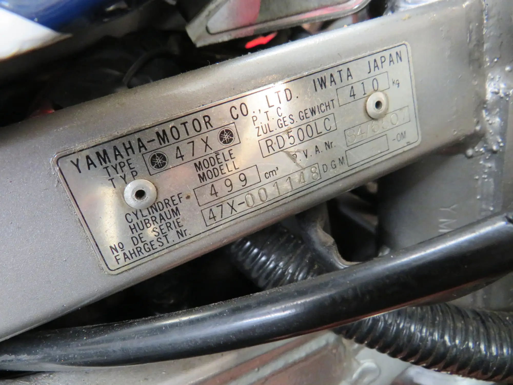 1987 Yamaha RD500 499cc-For Sale